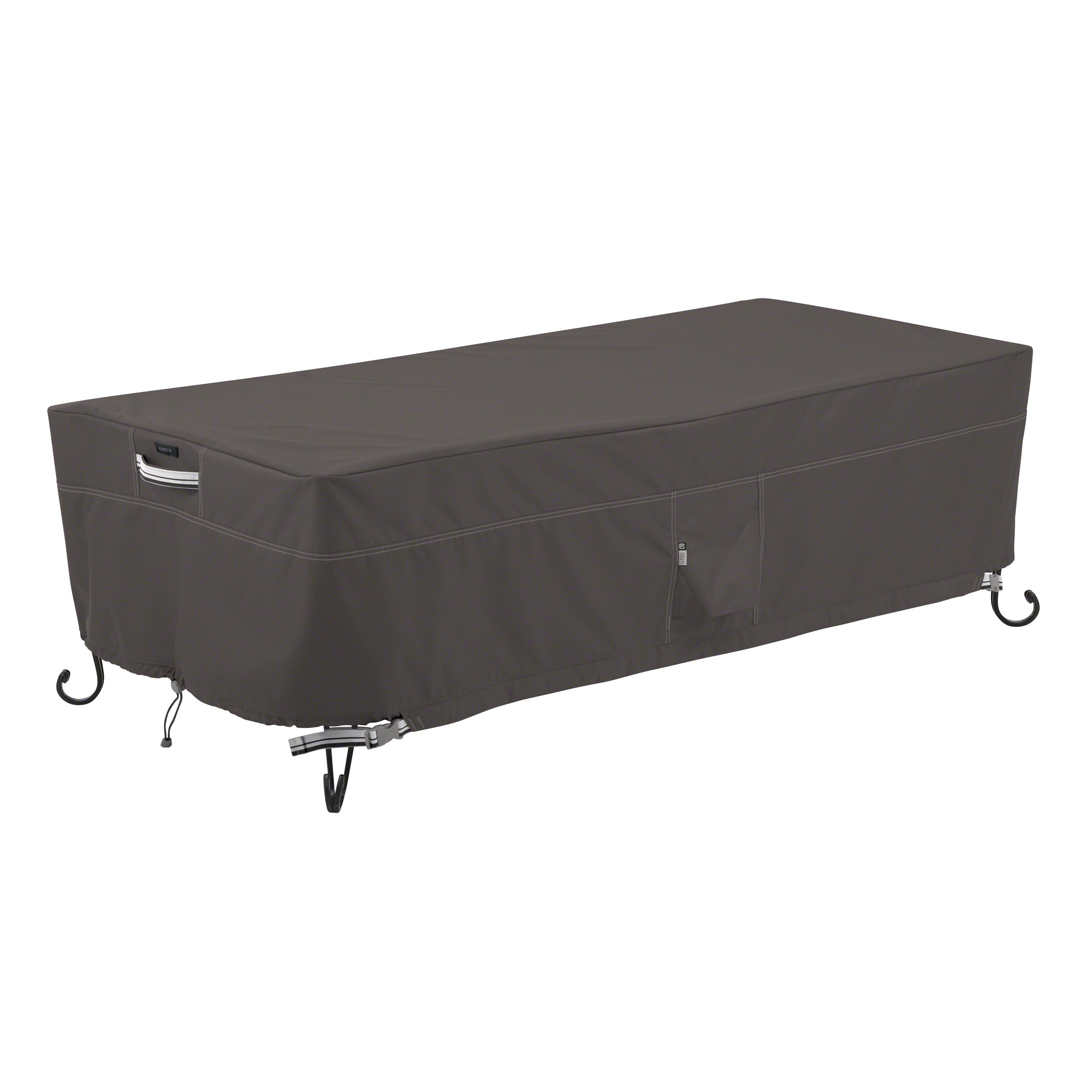 Classic Accessories Ravenna 60 Inch Water-Resistant Rectangular Fire Pit Table Cover, Durable Outdoor Patio Furniture Protector for All Seasons