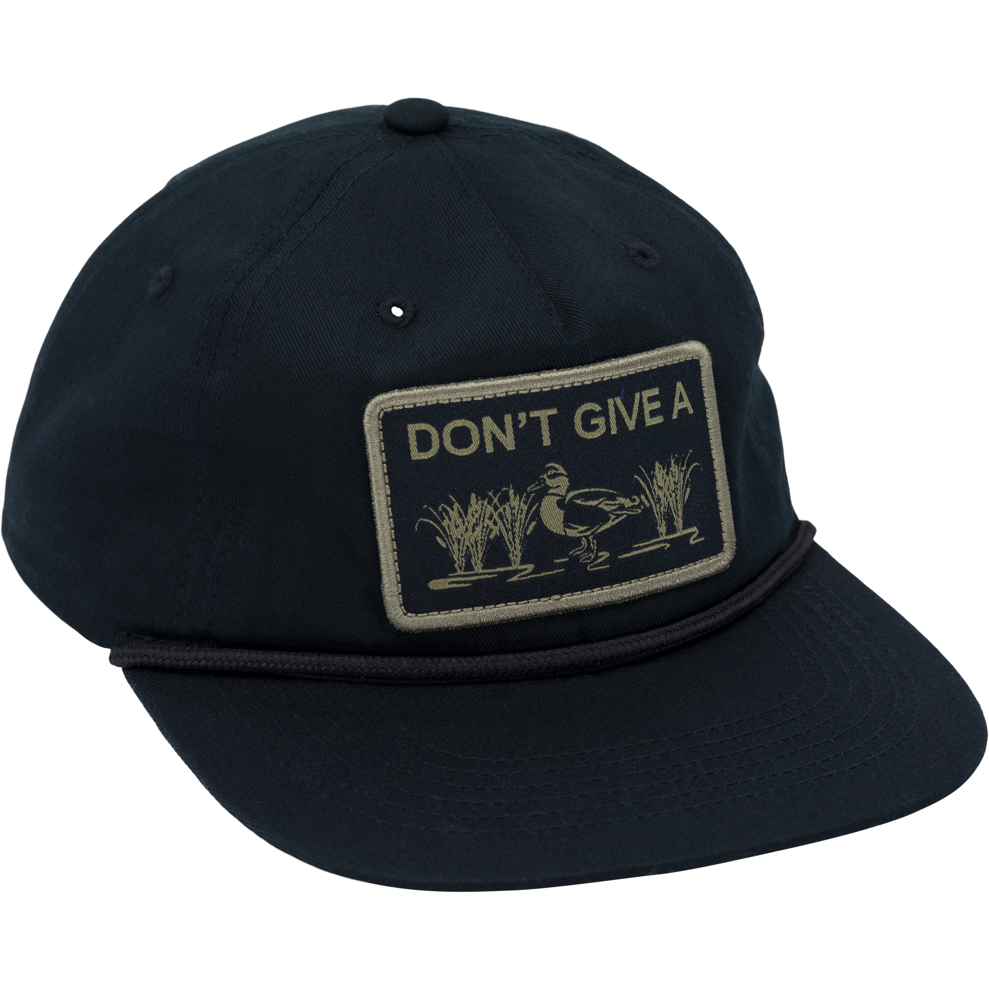 Don't Give A Duck Rope Cap - Funny Novelty Hat for Men & Women - Perfect for Parties, Costumes, and Gag Gifts