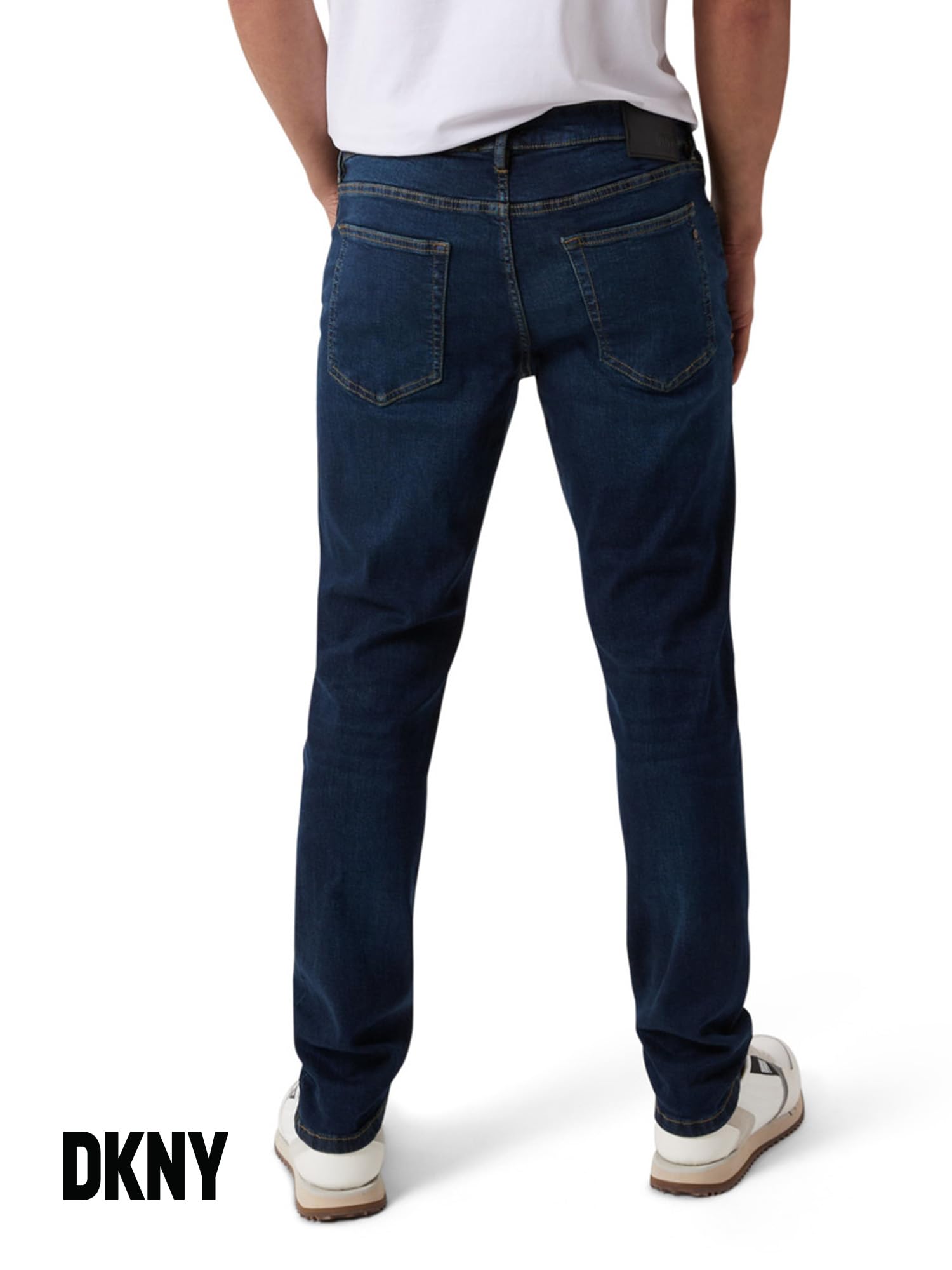 DKNY Men's Slim Fit Stretch Jeans - Premium Soft Comfort Denim Pants for Casual Wear & Office Style | Trendy Designer Jeans for Everyday Outfits & Night Out Looks