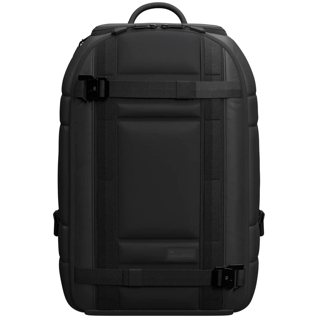 Db Journey Ramverk Durable Travel Backpack 21L - Waterproof Laptop Backpack with USB Charging Port & Roller Bag Hook System - Perfect for Business Travel, Commuting & Weekend Getaways (Blackout)
