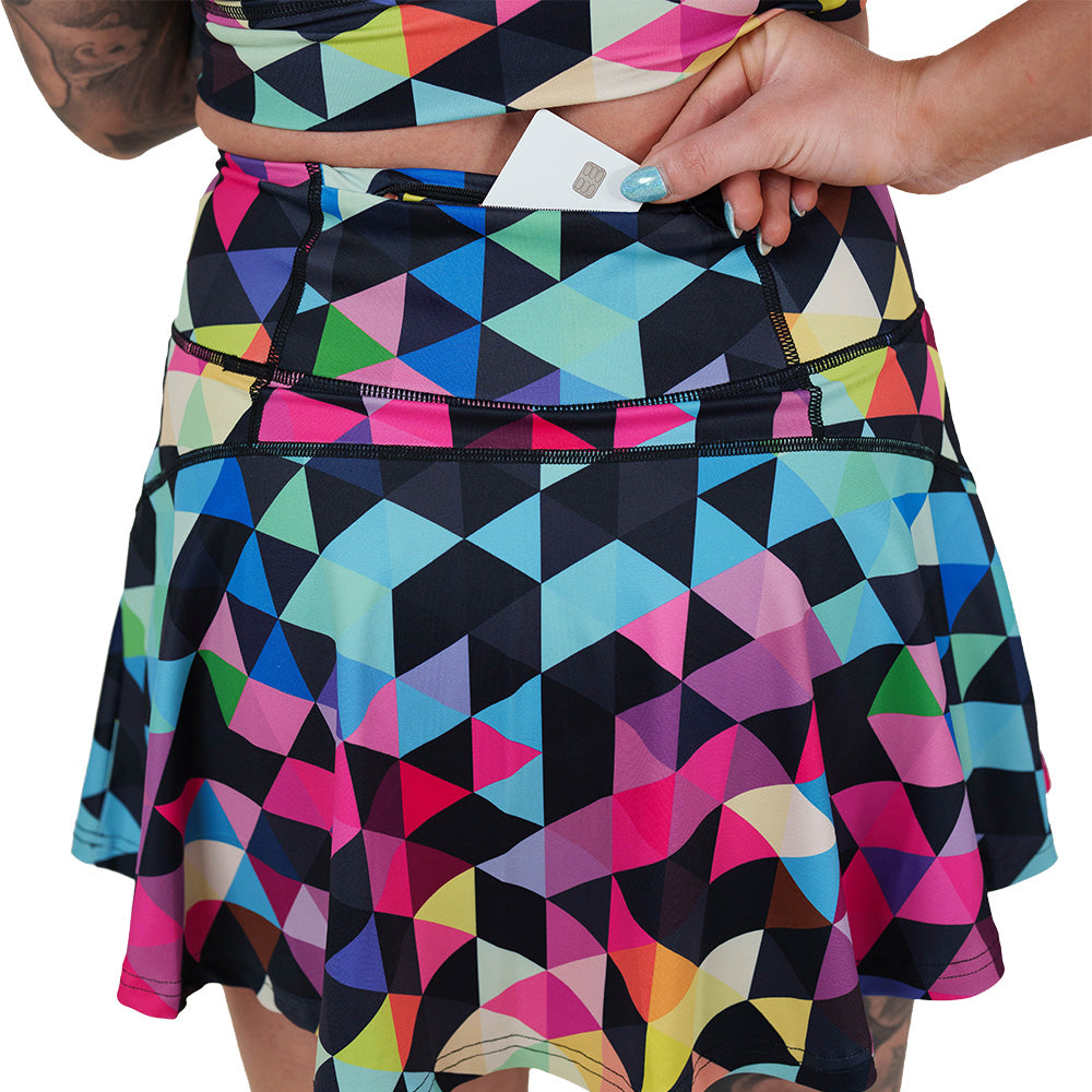 Stylish Color Block Skirt for Women | Trendy A-Line Midi Skirt | Perfect for Casual Outings, Office Wear & Summer Fashion