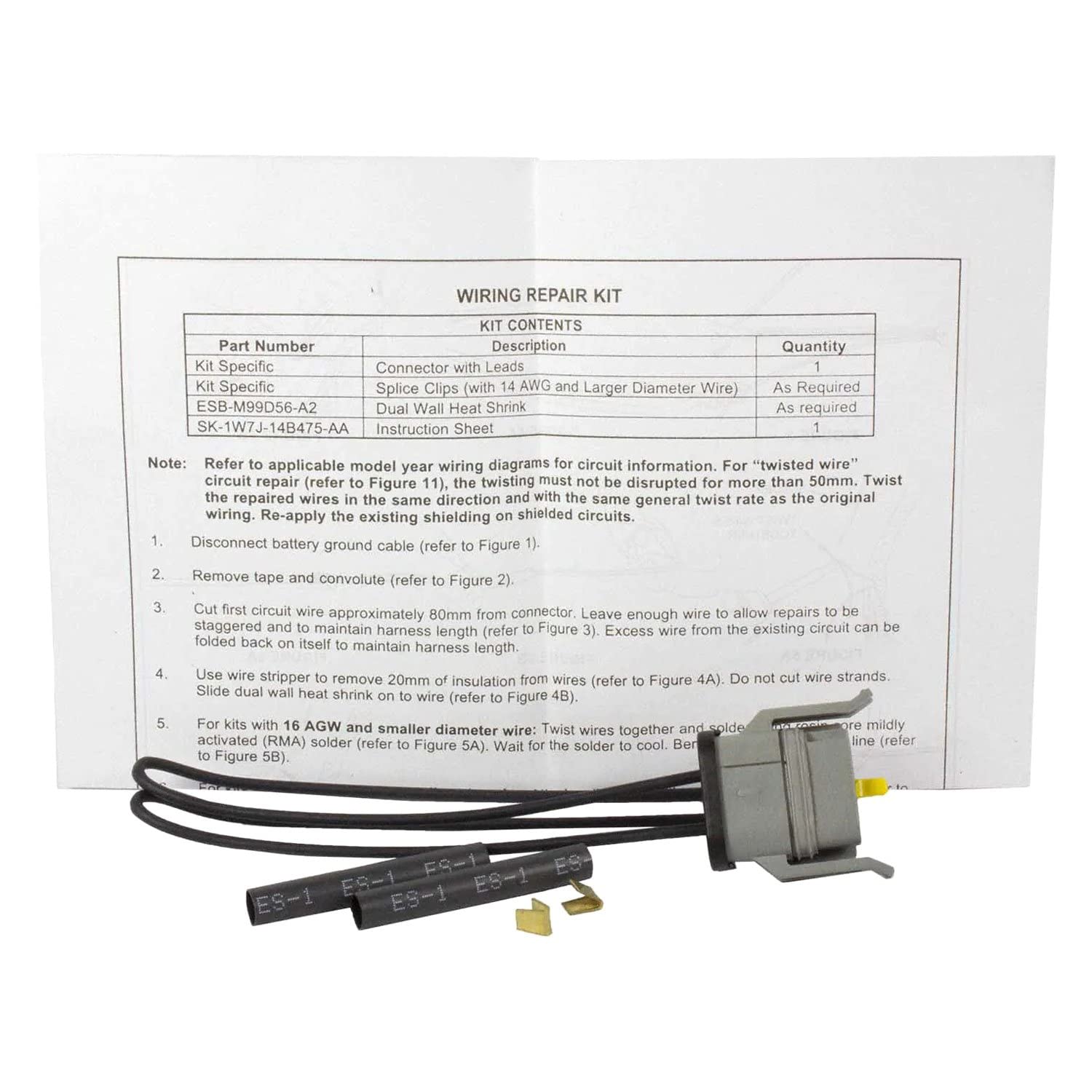Motorcraft Wiring Kit - Premium Automotive Electrical Connectors & Harnesses for Ford, Lincoln, Mercury Vehicles | Perfect for DIY Repairs, Upgrades & Restoration Projects