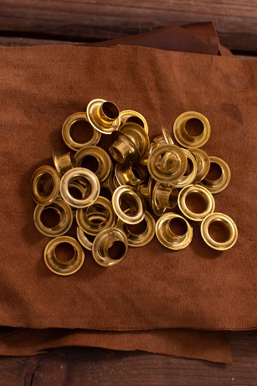 12mm x 7mm x 20mm Brass Eyelet Shaft - Durable Metal Fastener for Leather Craft, DIY Projects & Industrial Applications