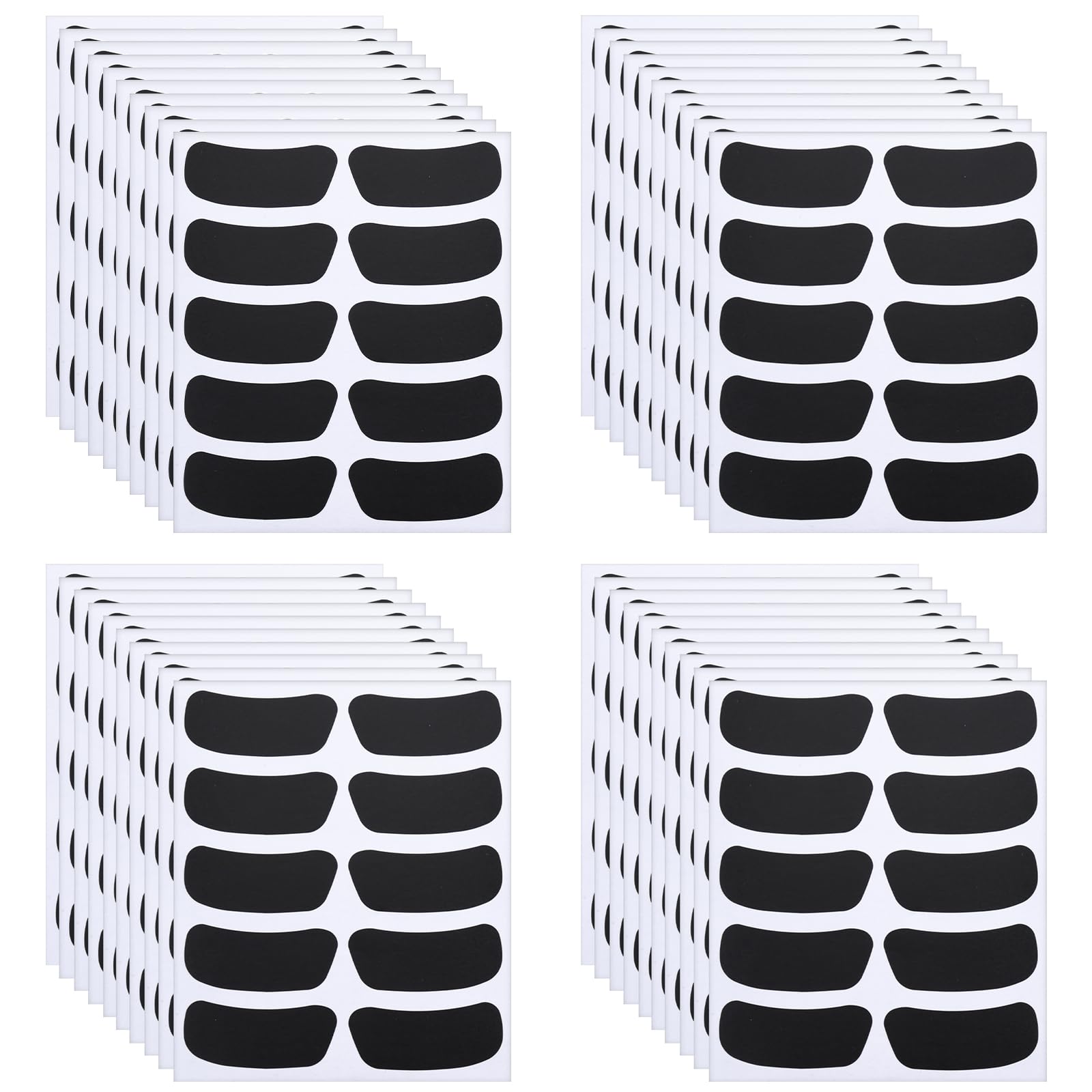 200 Pairs Customizable Sports Eye Black Stickers for Kids - Breathable Face Eyeblack Strips for Football, Baseball, Lacrosse & Softball Fans - Perfect for Game Day, Team Spirit & Outdoor Sports Events