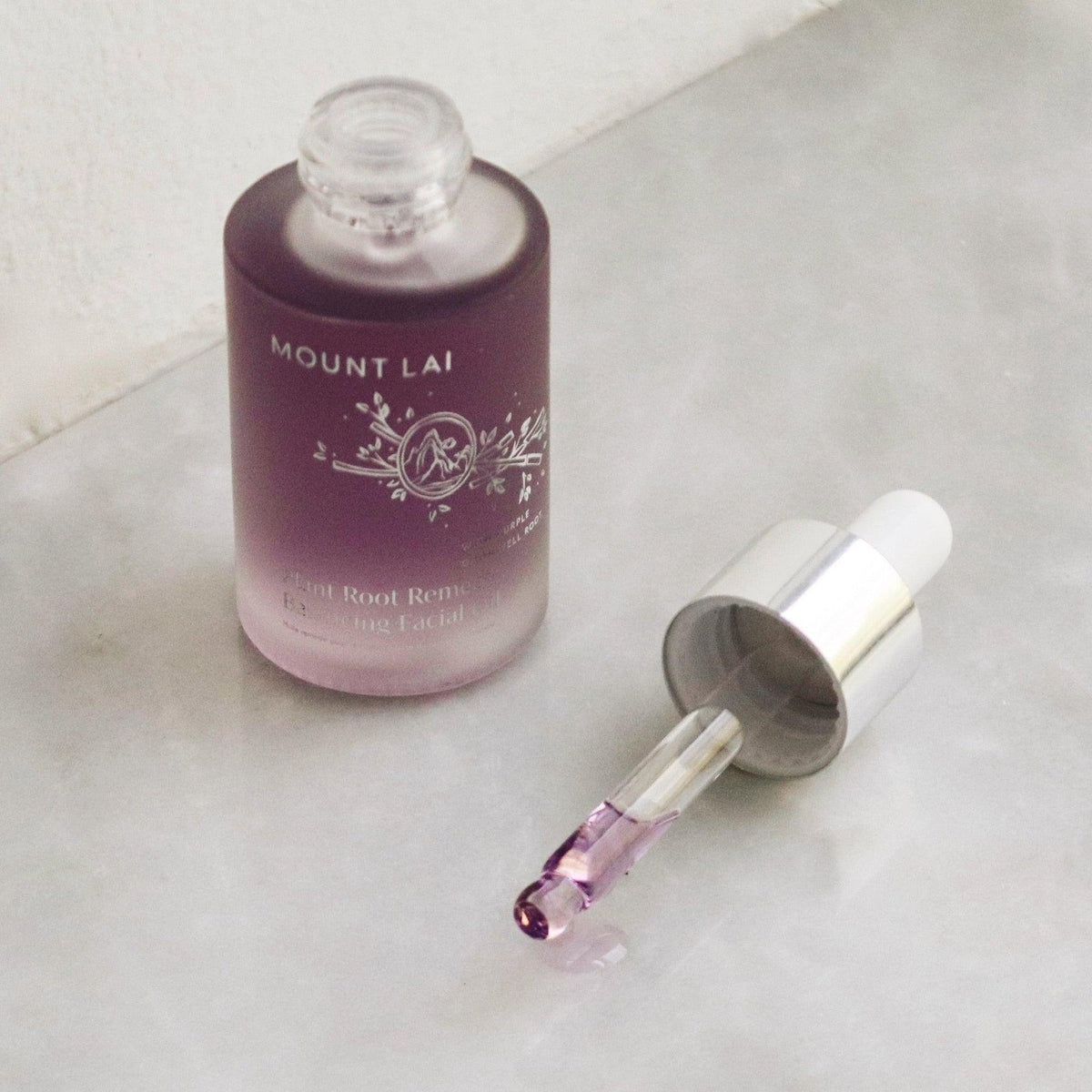 Organic Plant Root Remedy Balancing Facial Oil for Dry & Sensitive Skin - Hydrating & Soothing Treatment for Nighttime Skincare Routine