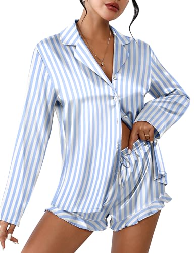 Striped Blue