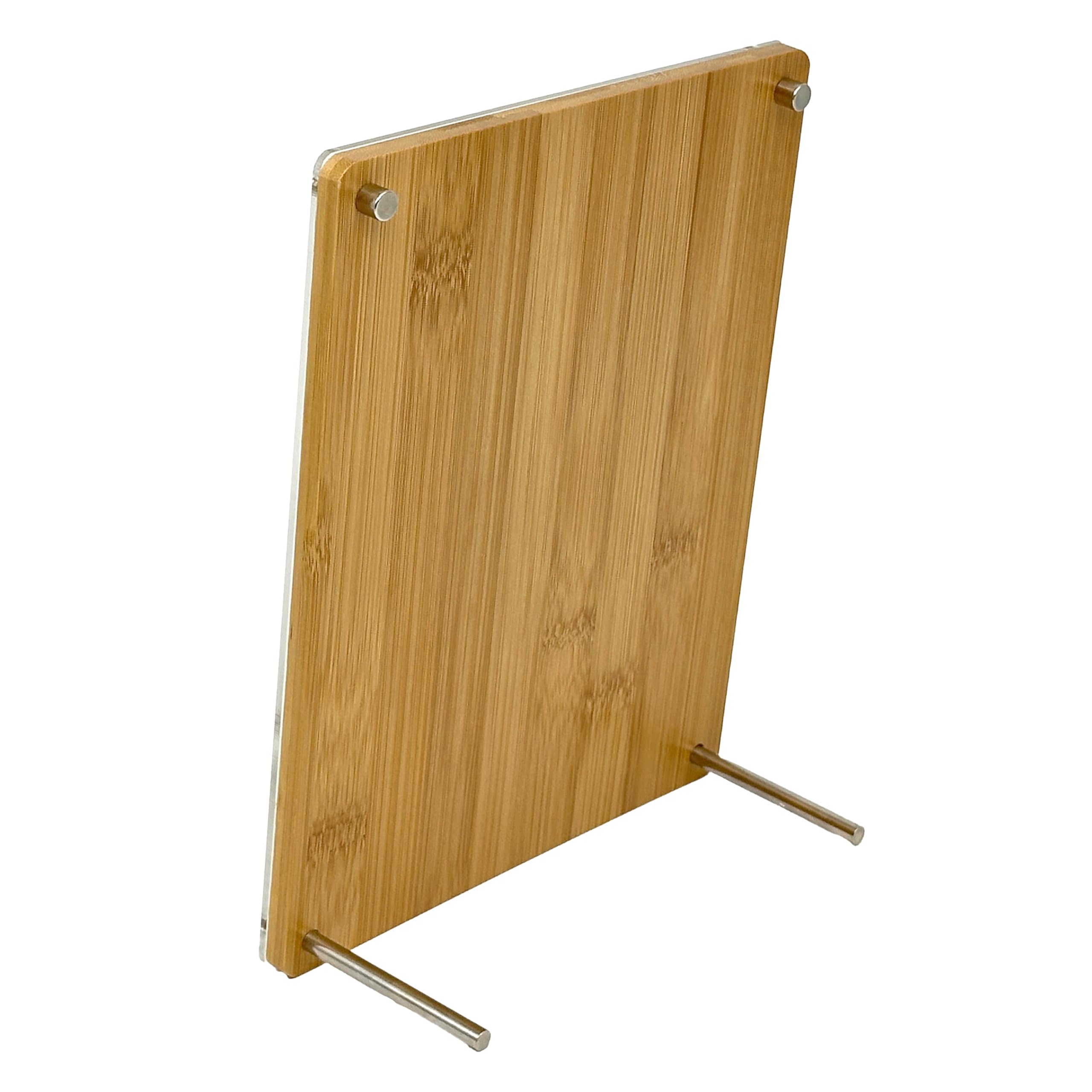 Bam & Boo Natural Bamboo Picture Frame & Bulletin Memo Board - 11x14 Inch Tabletop Desk Organizer for Home Office, Dorm Room, or Gift - Perfect for Displaying Photos, Notes, and Reminders