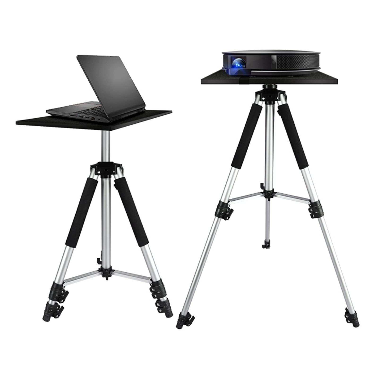 Adjustable Aluminum Projector Mount Stand with Tray - 19.6