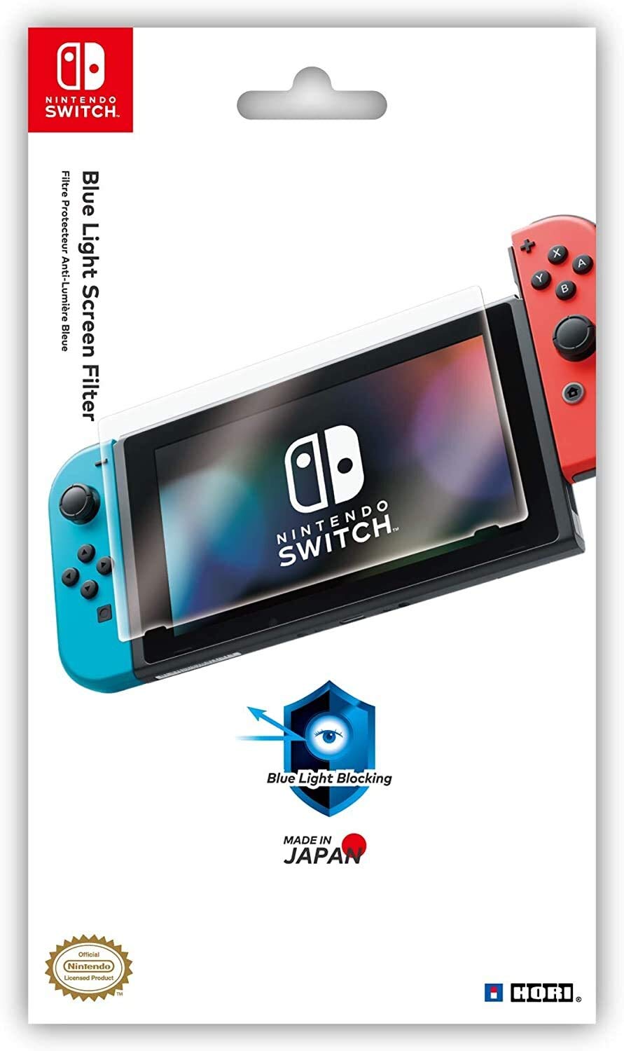 Nintendo Switch Blue Light Blocking Screen Protector - Officially Licensed by Nintendo for Eye Protection - Perfect for Gaming, Nighttime Use & Reducing Eye Strain