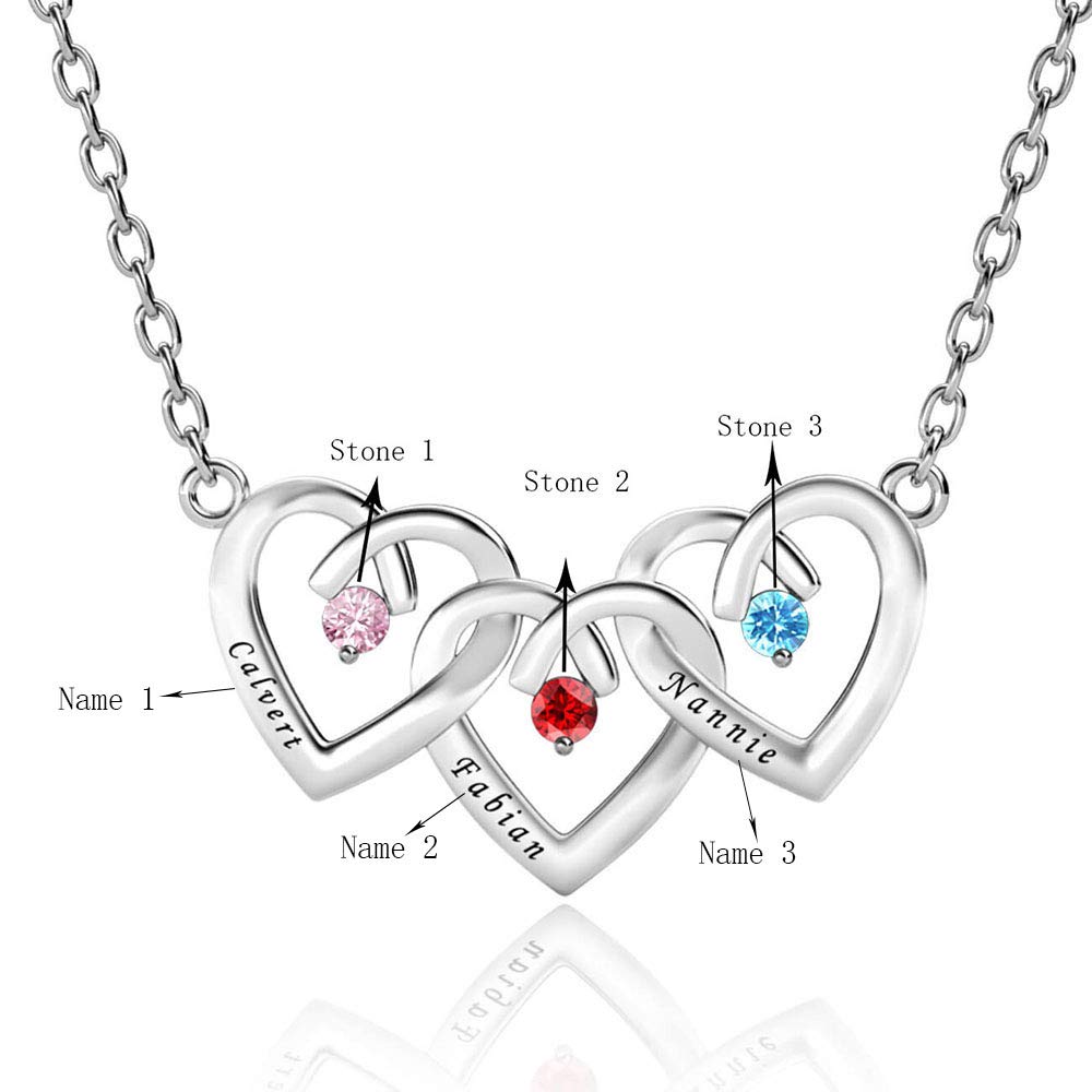 Personalized Name Necklace for Women - 10K, 14K & 18K Gold Heart Pendant Jewelry for Wife, Girlfriend, Mother, Daughter or Sister - Perfect Gift for Anniversary, Birthday, Valentine's Day & Special Occasions
