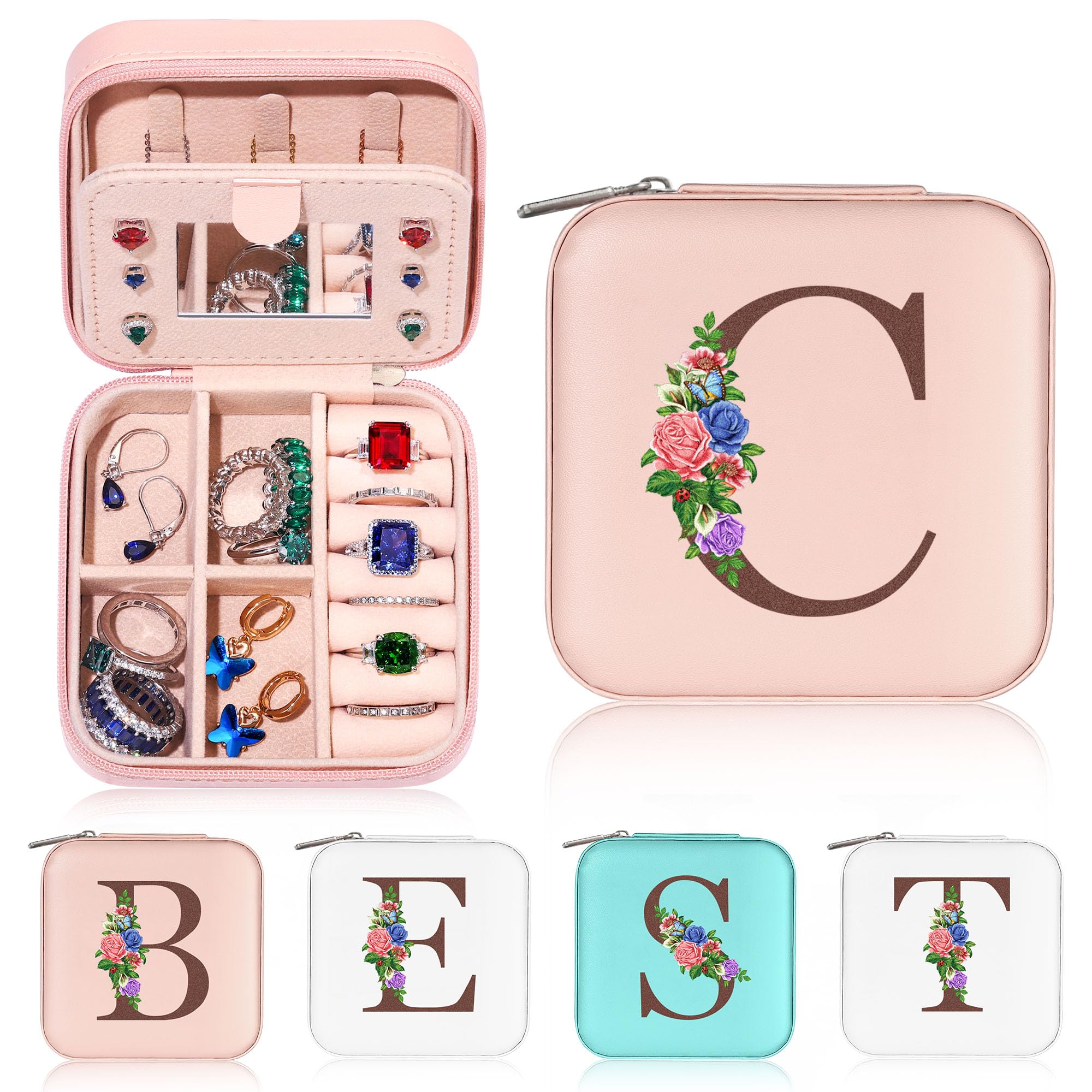 Yesteel Travel Jewelry Organizer Box - Portable Jewelry Storage Case for Women, Perfect Gift for Mom, Grandma & Friends - Ideal for Travel, Home & Special Occasions