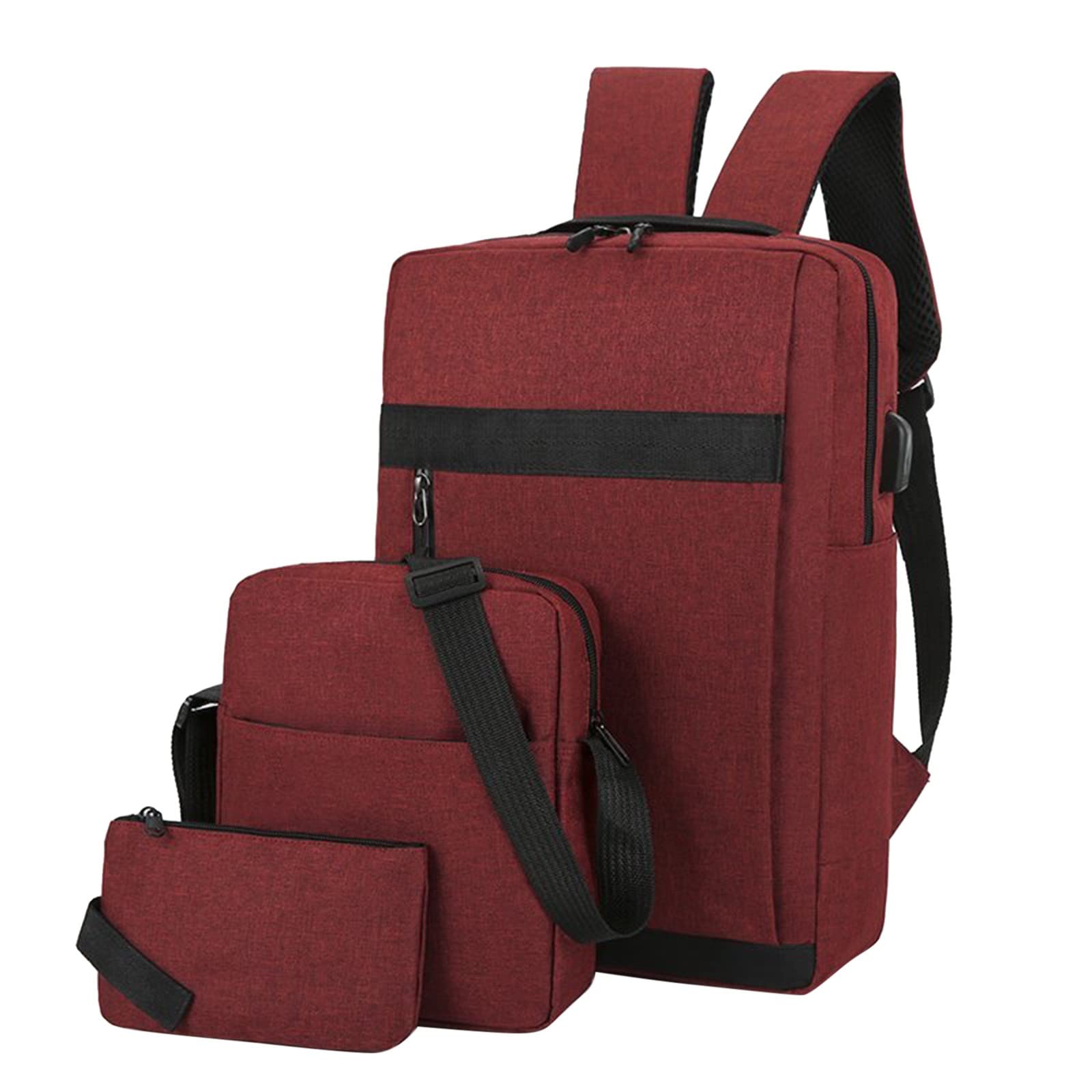 Small Hydration Backpack for Men & Women - Lightweight Outdoor Water Backpack with 3-Piece Set in Solid Black - Perfect for Hiking, Running, Cycling and Travel