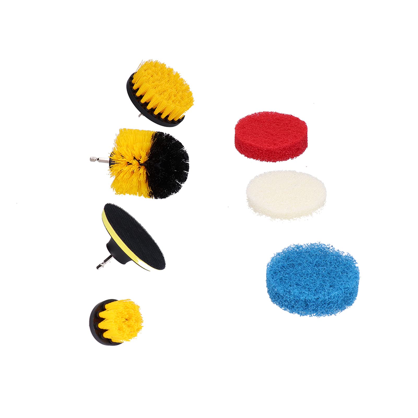 Electric Drill Brush Set - Heavy Duty Plastic & Nylon Cleaning Brush Attachments for Power Drills | Perfect for Car Tires, Carpet Mats, Pool Tiles, Kitchen Sinks & Household Deep Cleaning