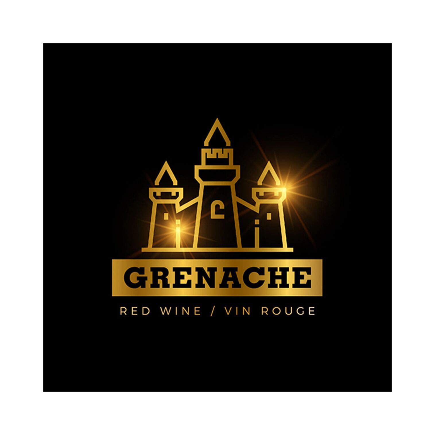 ABC Wine Bottle Labels - 50-Pack for Gifts & Decoration (Grenache) - Perfect for Weddings & Parties