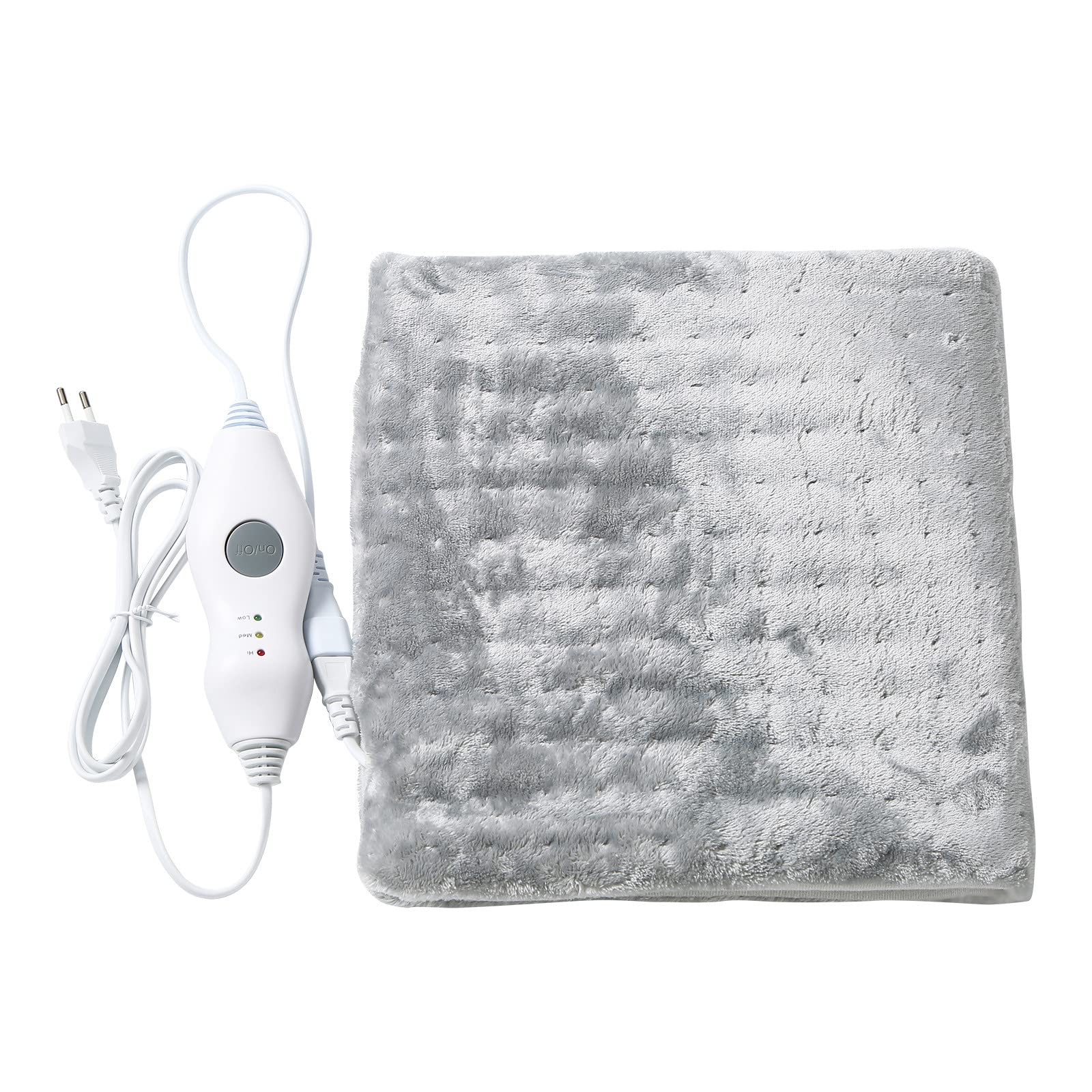 Electric Heating Pad for Shoulders, Neck & Back - Soft Blanket with Massage Function - Ideal for Pain Relief, Relaxation & Warmth at Home or Office