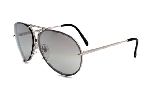 B - Titanium / Lens - Light Grey Gradient,silver Mirrored / Extra Lens - Green