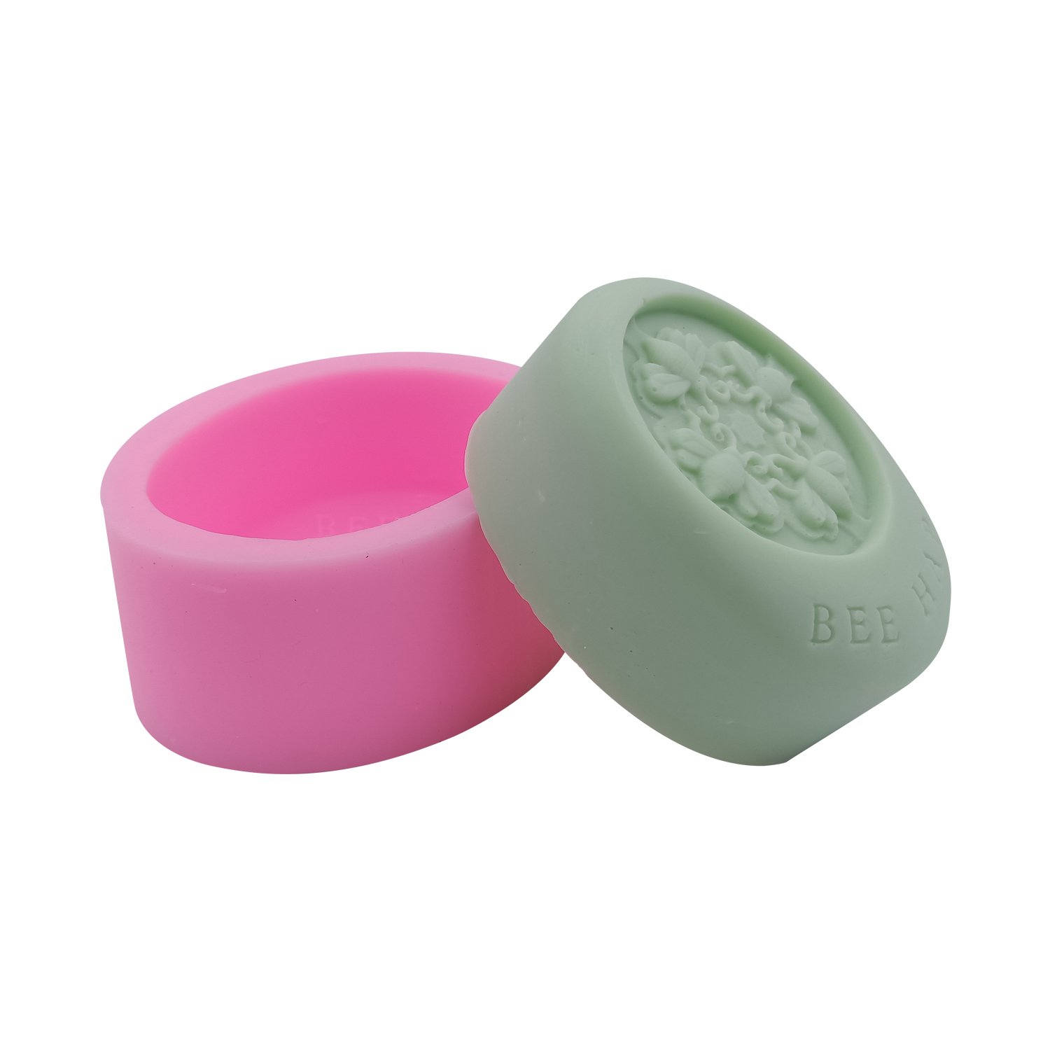 Bee Happy Silicone Soap & Candle Molds - DIY Craft Molds for Resin, Wax, Soap Making - Perfect for Home Decor, Wedding Favors, and Handmade Gifts