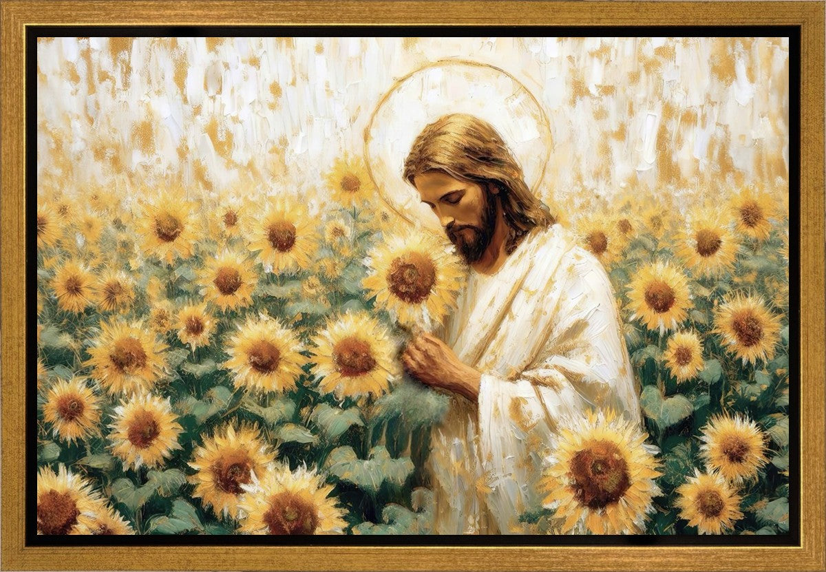 Following The Son Gallery Wrap Canvas Art - Religious Home Decor for Living Room, Bedroom & Office Wall