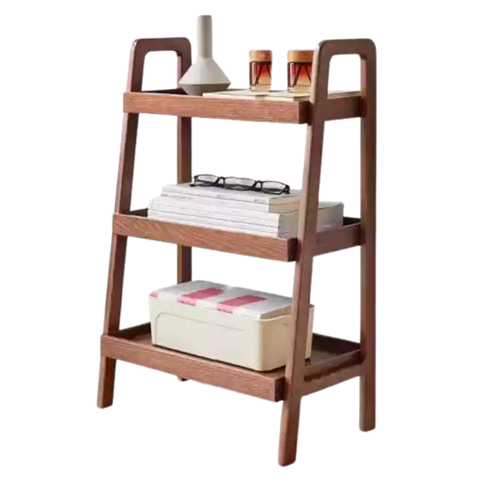 25.5x13.3x36.2 inch / 65x34x92cm / Walnut color / side table