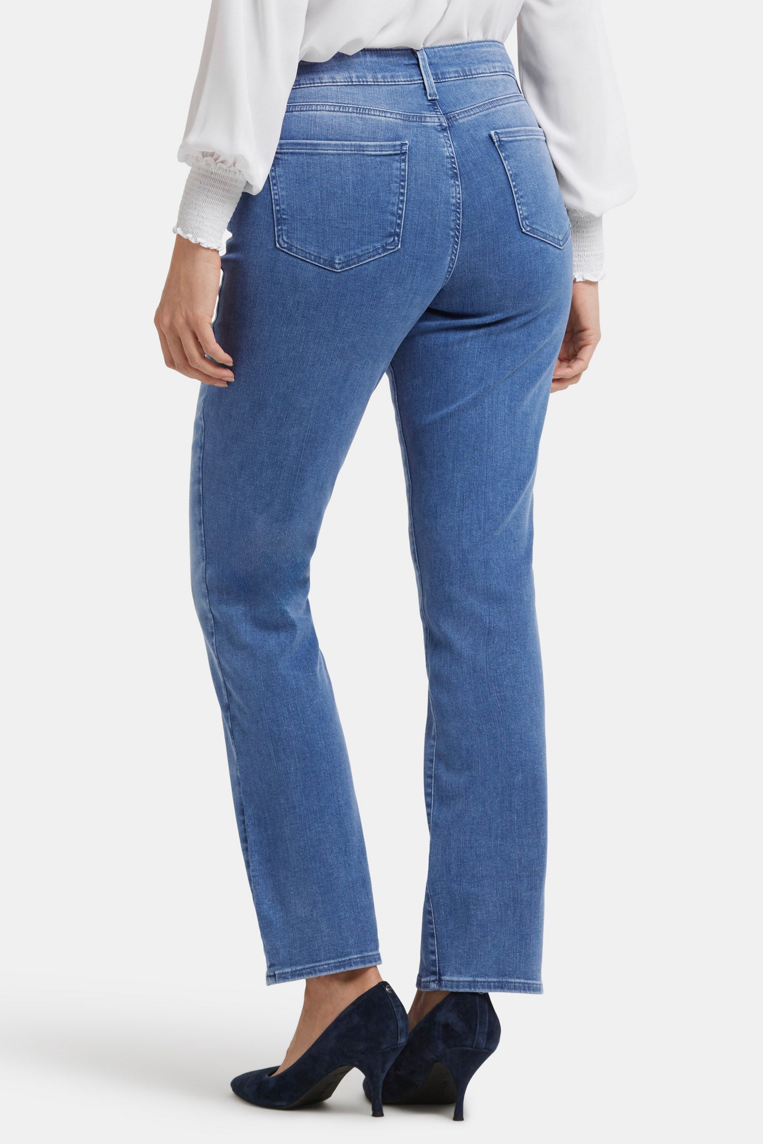 Ellison Straight Jeans for Women - High Waist Slim Fit Denim Pants - Perfect for Casual Wear, Office & Date Night