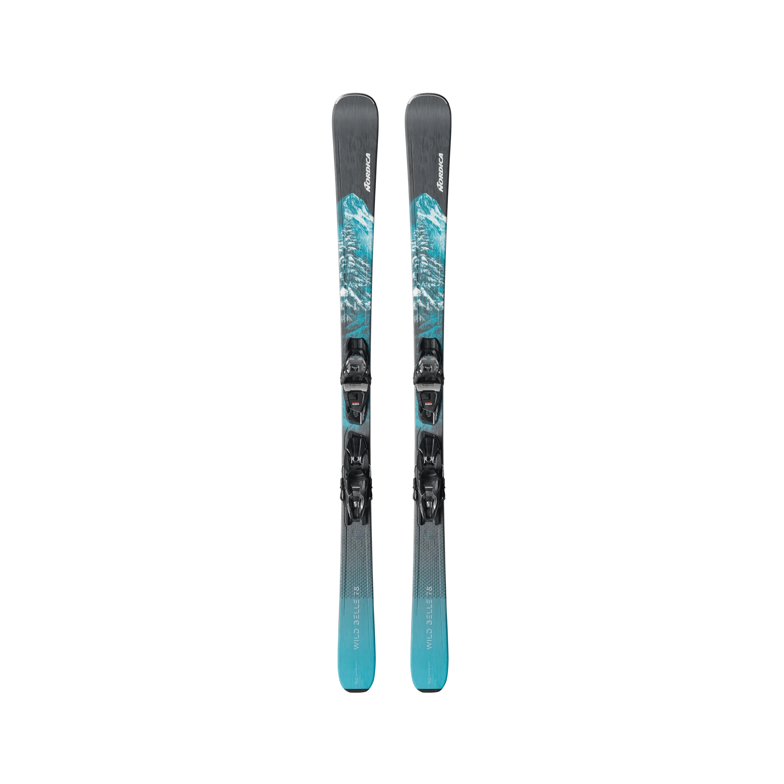 Nordica Wild Belle 78 CA Women's Skis with TP2 Compact 10 Bindings 2025 - Perfect for All-Mountain Skiing and Freeride Adventures