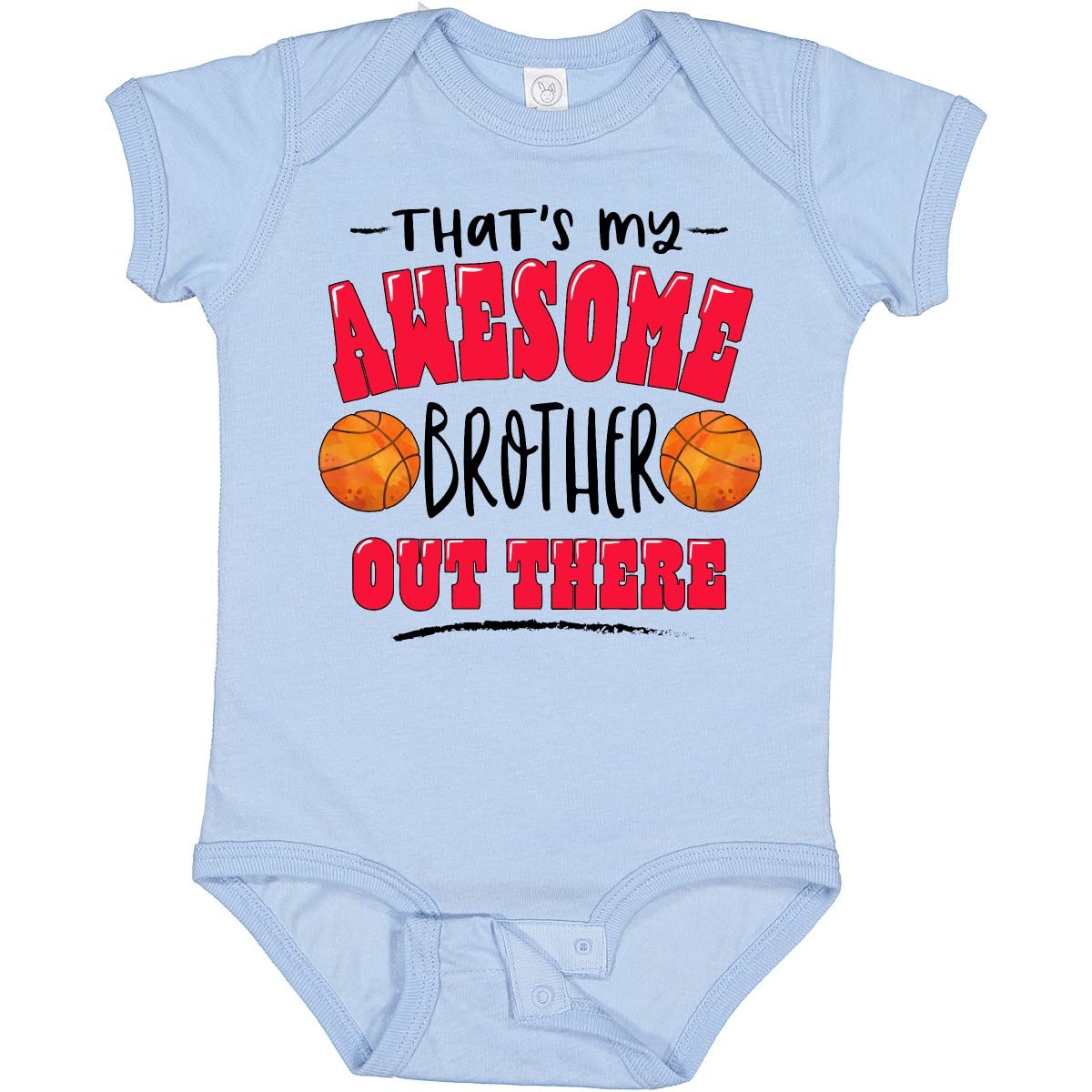 Inktastic Awesome Brother Basketball Baby Bodysuit - Perfect for Sports Lovers