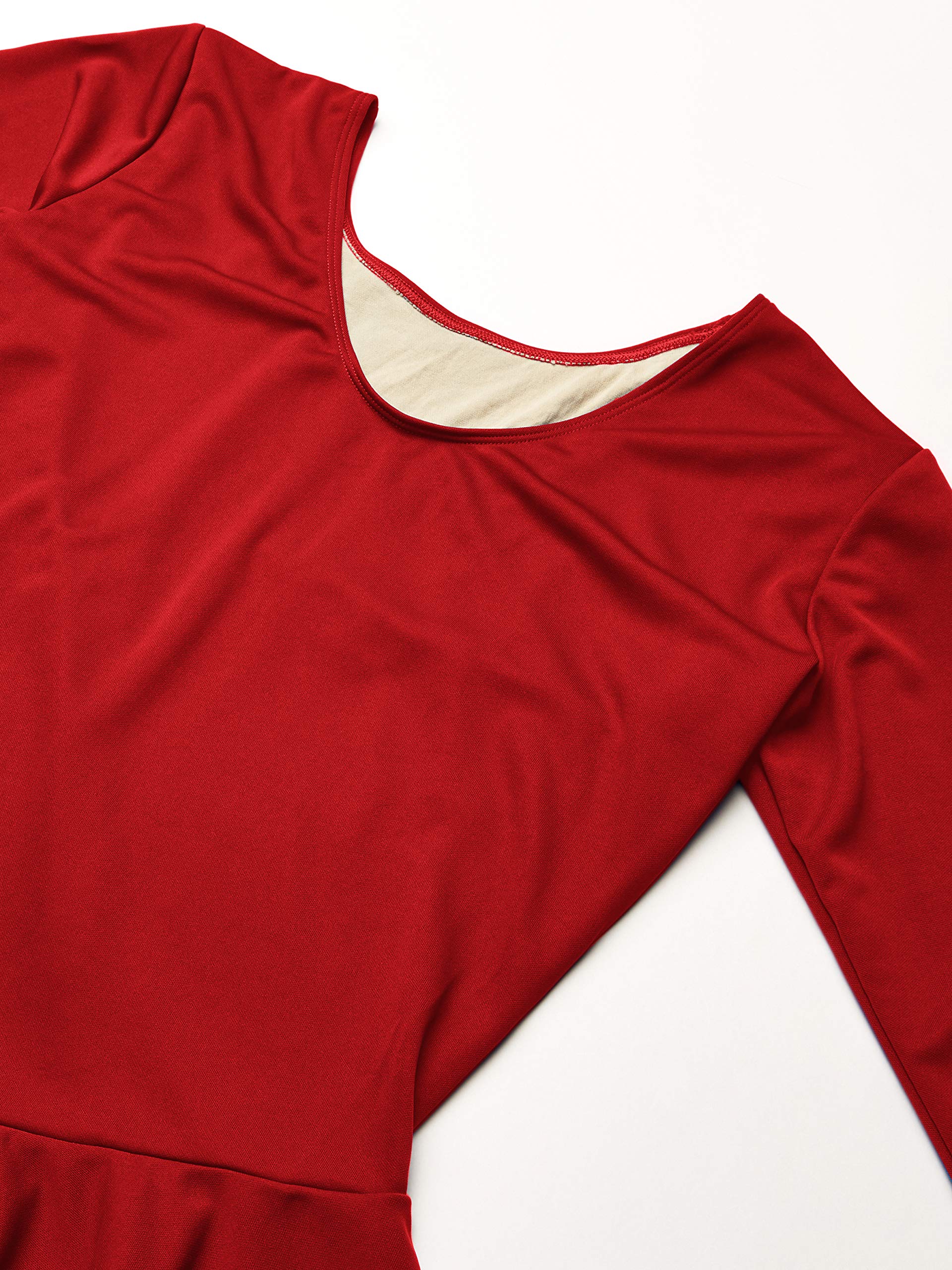 Plus Size Women's Clementine Praise & Liturgical Dress CLP-EU-13524-5X in Red - Perfect for Church Services, Choir Performances & Special Occasions