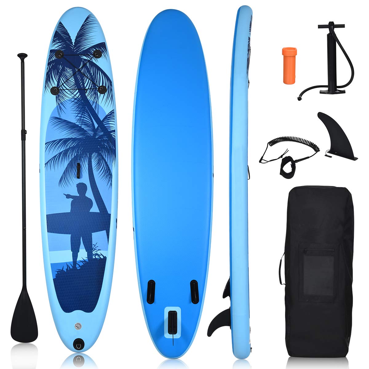 GYMAX Inflatable Stand Up Paddle Board 9.8'/10'/11' x 6