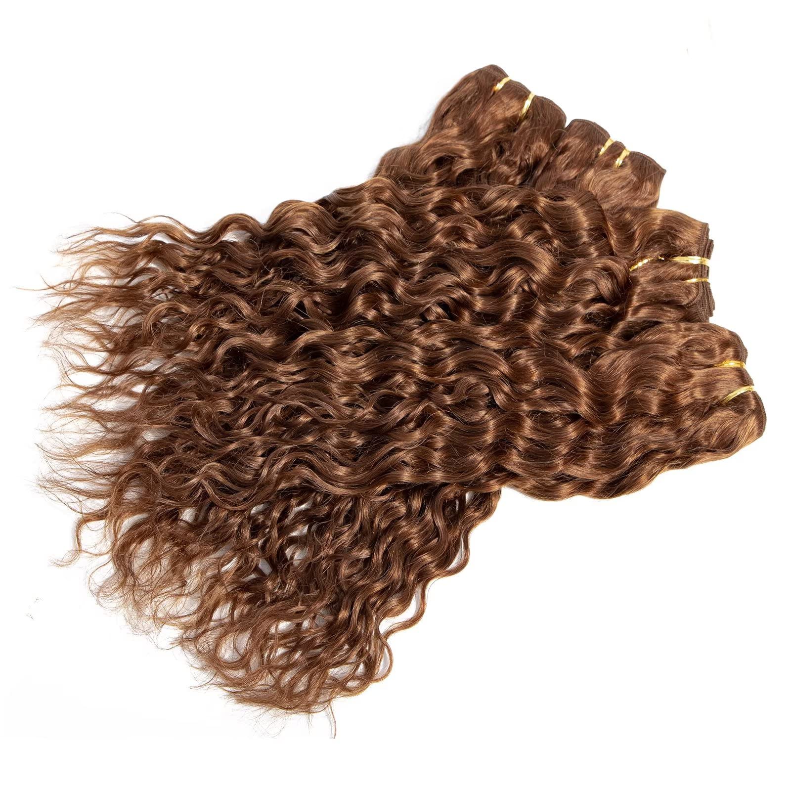 FEEL ME 8A Mink Brazilian Water Wave Human Hair Bundles - 3 Bundles 30