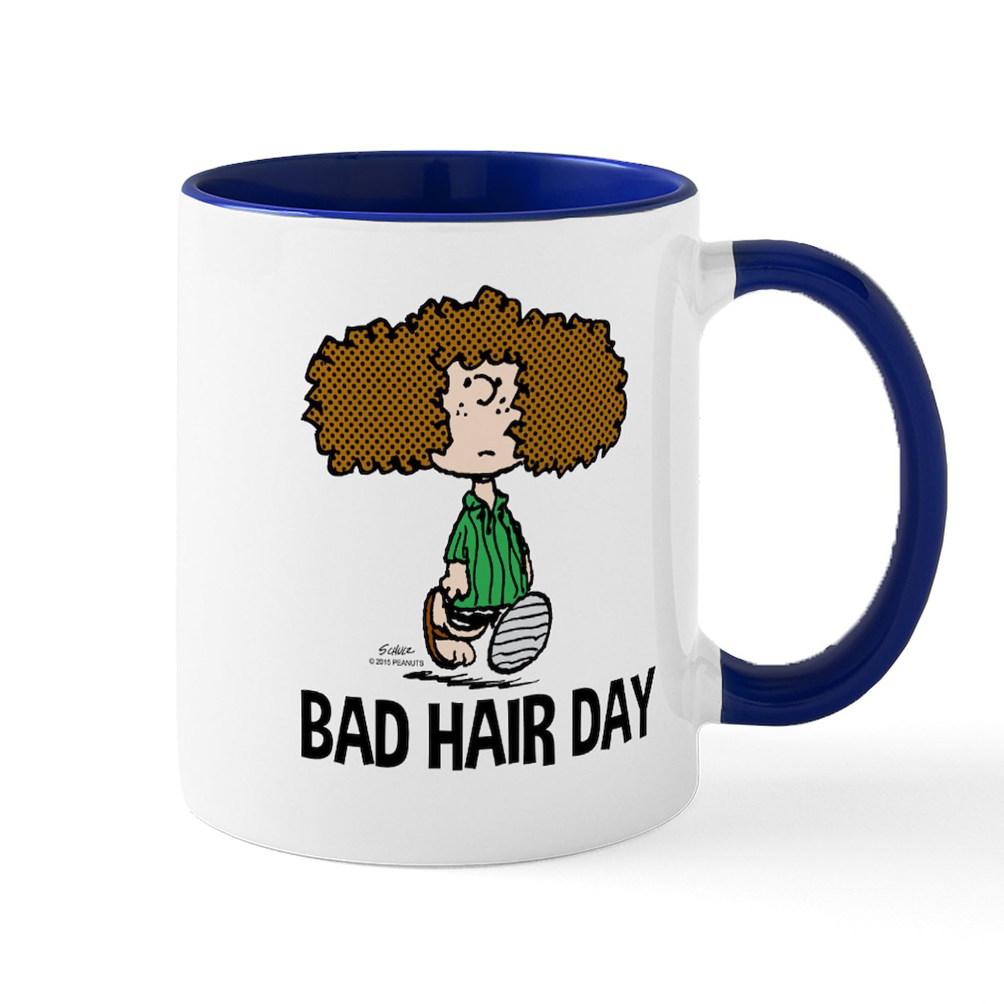 Peppermint Patty Bad Hair Day 20oz Ceramic Coffee Mug - Large 11oz (325ml) Funny Novelty Cup for Office, Home & Gifts - Perfect for Coffee, Tea & Hot Chocolate