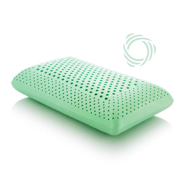 Malouf Zoned ActiveDough + Peppermint Cooling Pillow - Pressure Relieving Memory Foam for Neck & Shoulder Pain Relief - Perfect for Hot Sleepers & Side Sleepers - Bedroom & Travel Use