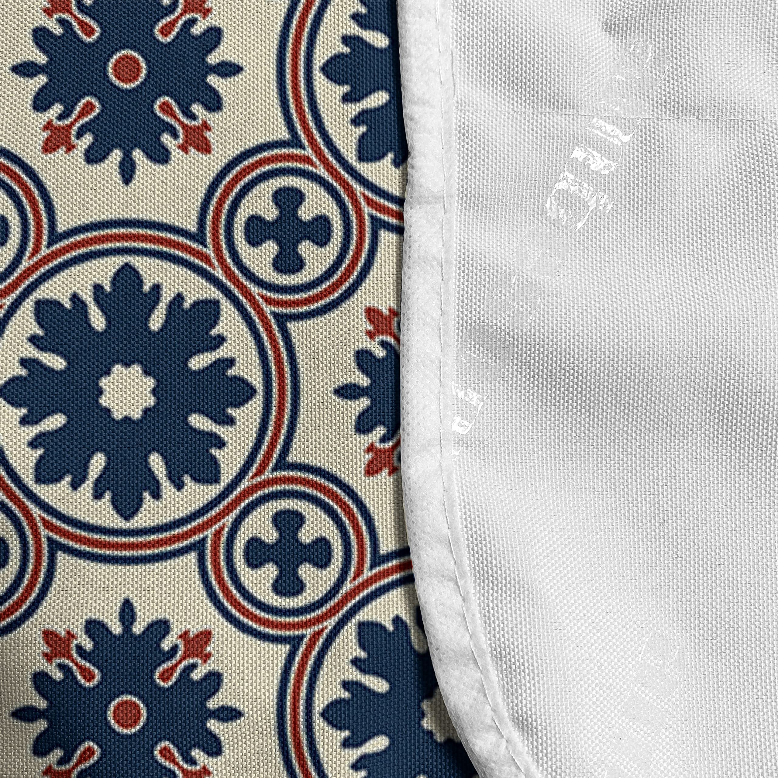 Ambesonne Floral Microwave Cover - Vintage Ornate Silhouette Design, Waterproof Kitchen Organizer with Pockets, 36