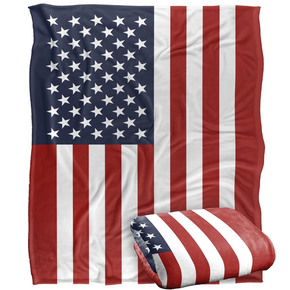 Officially Licensed American Flag Vertical Throw Blanket 50