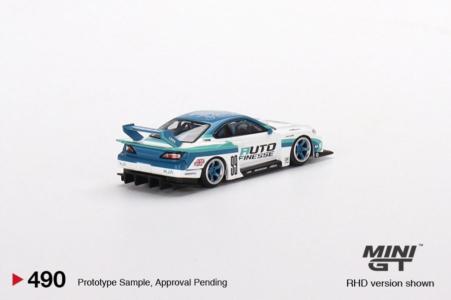 MINIGT 1:64 Scale Nissan Silvia S15 LBWK Super Silhouette Diecast Model Car - Collectible Toy for Display, Racing Games & Car Enthusiasts