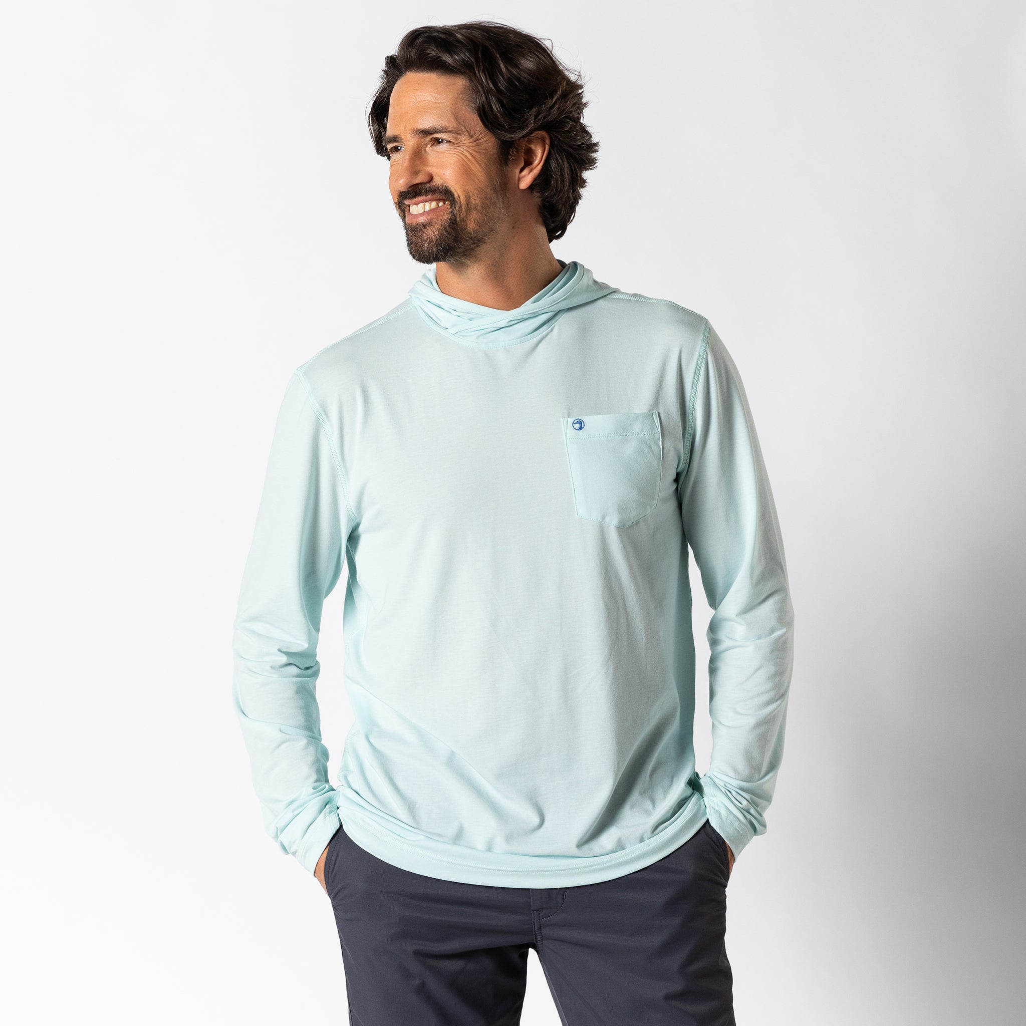 Windward Performance Hooded T-Shirt for Men - Lightweight Quick-Dry Athletic Shirt for Running, Hiking & Outdoor Activities