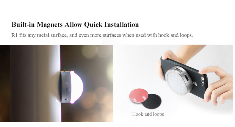 Godox R1 RGB Round LED Photography Light - Portable Continuous Lighting for YouTube, Vlogging, Studio & Product Photography