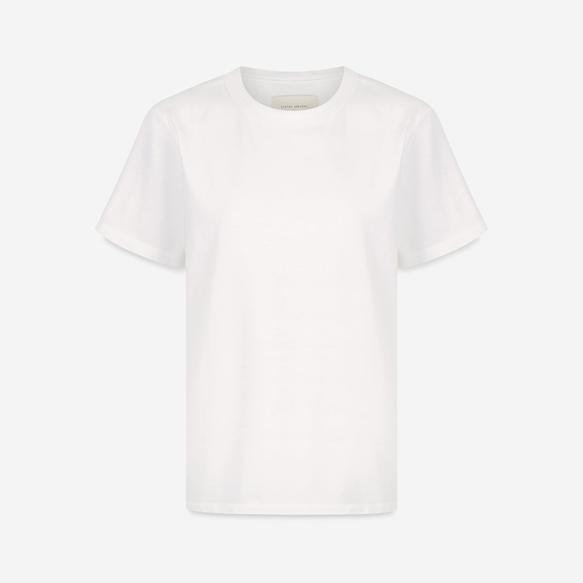 Feels Right Women's T-Shirt - Soft Cotton Crewneck Tee in Off White | Casual Everyday Wear & Layering Essential