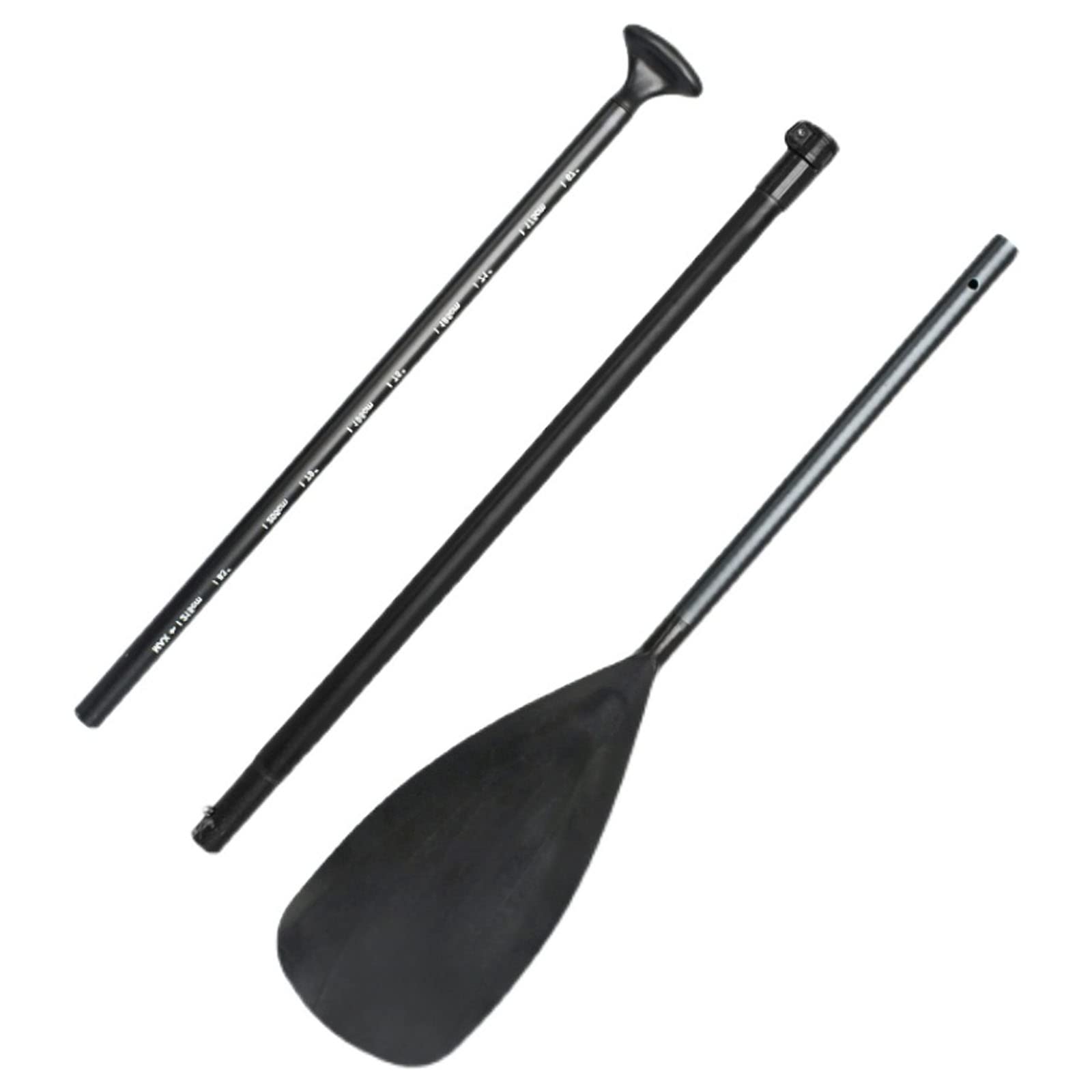 **HUXIA Adjustable Kayak Paddles - 3-Section Aluminum Alloy SUP Paddle (167-215cm) - Floating & Detachable Kayaking Oars for Canoeing, Fishing & Outdoor Water Sports - Black**