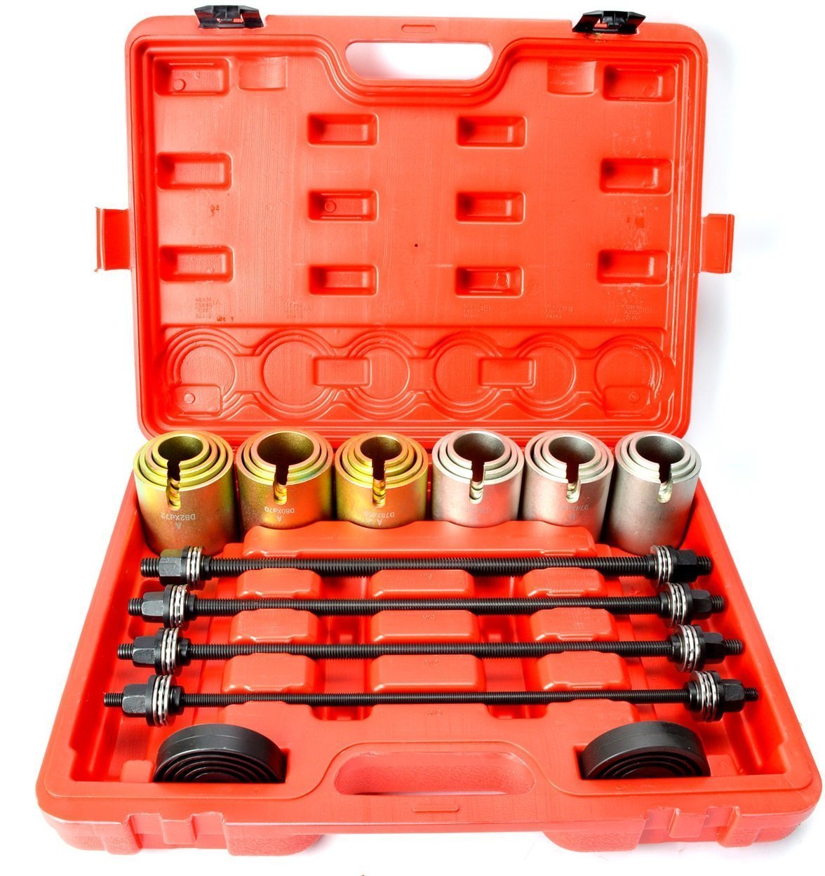 Universal Press and Pull Sleeve Kit - Bushing Bearings and Seals Removal & Installation Tool Set for Automotive, Motorcycle, and Machinery Repair (Workshop & DIY Use)