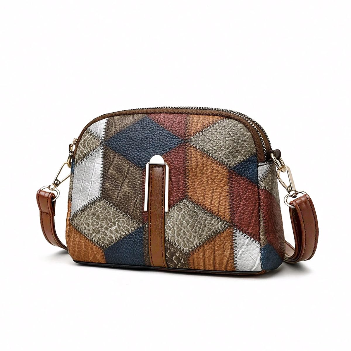 PALAY® Women's Mini Colorblock Crossbody Sling Bag - Fashionable Small Shoulder Purse for Girls | Perfect for Travel, Shopping & Daily Use