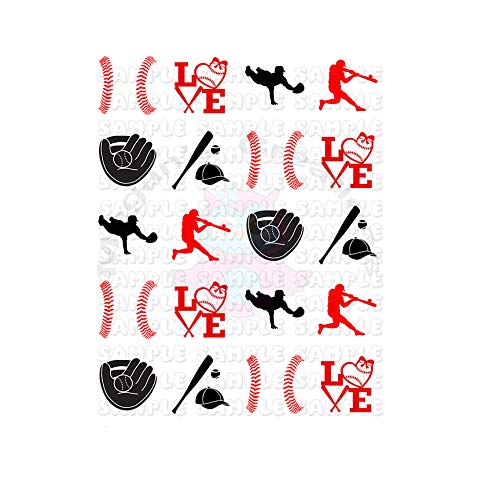 Baseball Water Transfer Nail Decals for Adults - DIY Nail Art Stickers for Sports Fans - Perfect for Baseball Games, Parties & Manicures