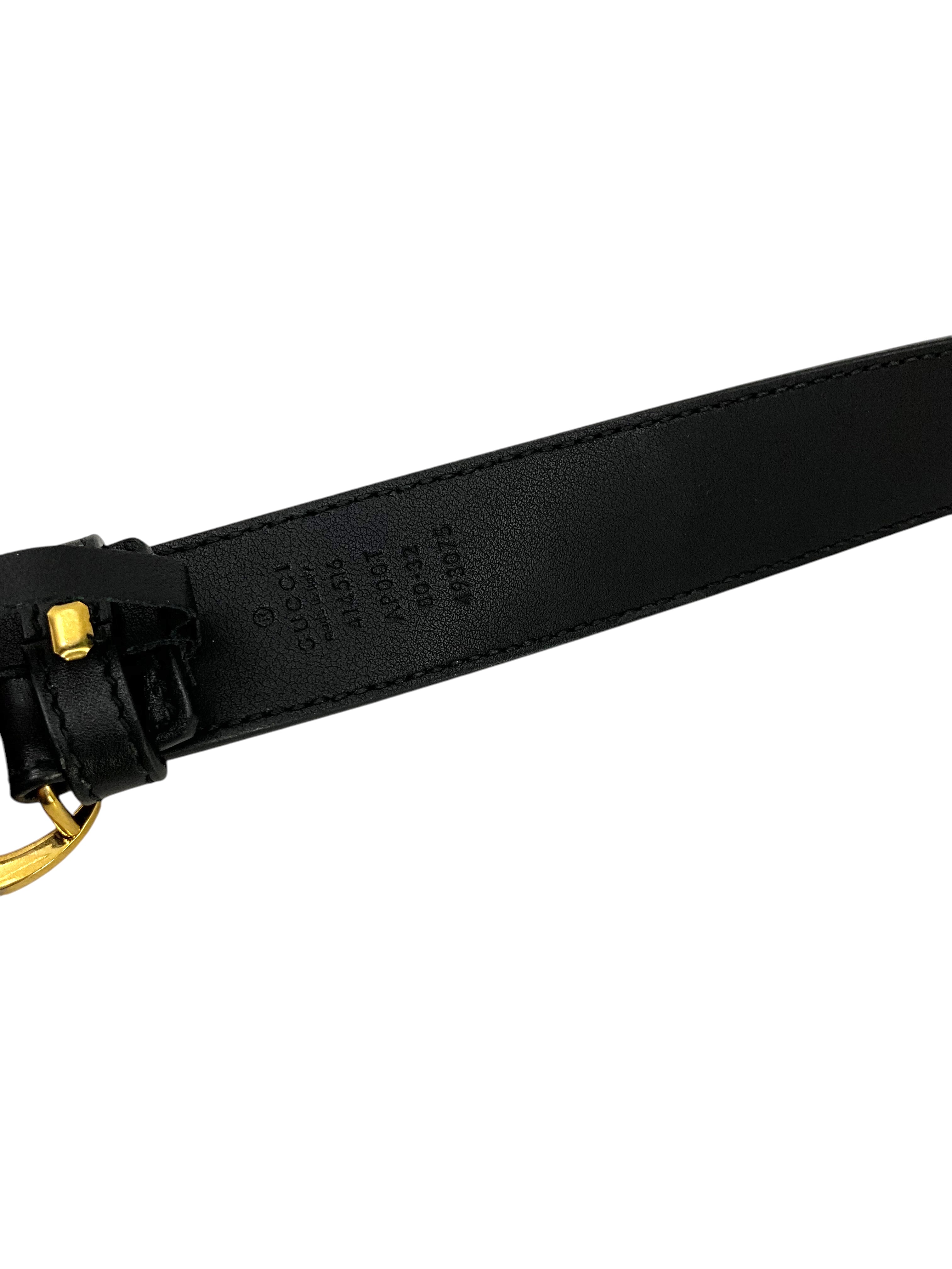 GUCCI GG Marmont Leather Belt Size 80 (32) - Luxury Designer Belt for Women & Men | Perfect for Jeans, Dresses & Formal Outfits