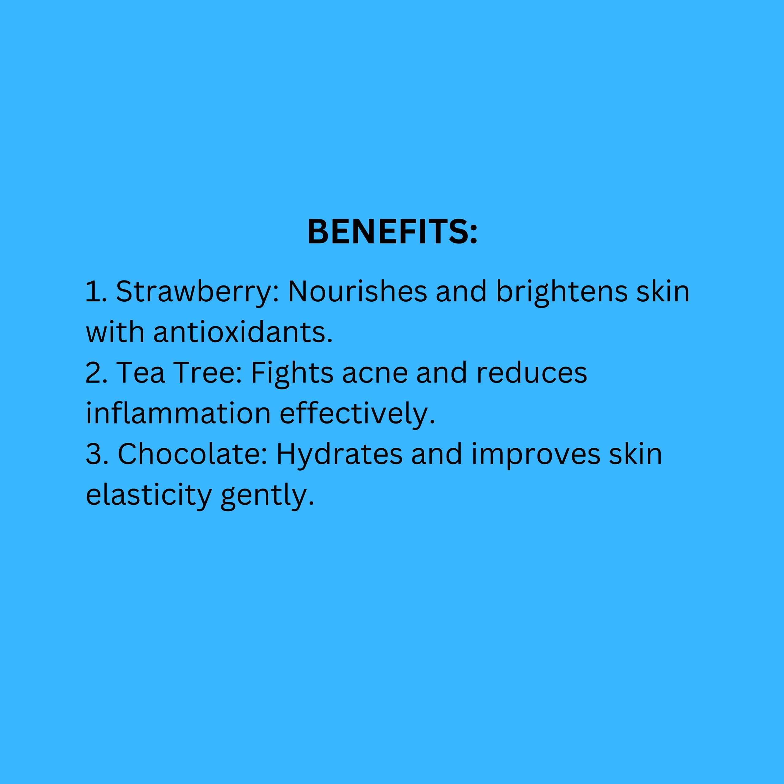 Oxyskin Cosmetics Tea Tree Face Wash, Chocolate Face Wash & Strawberry Face Wash - 3-Pack Set for Acne Control & Deep Cleansing | Perfect for Daily Skincare Routine & Travel