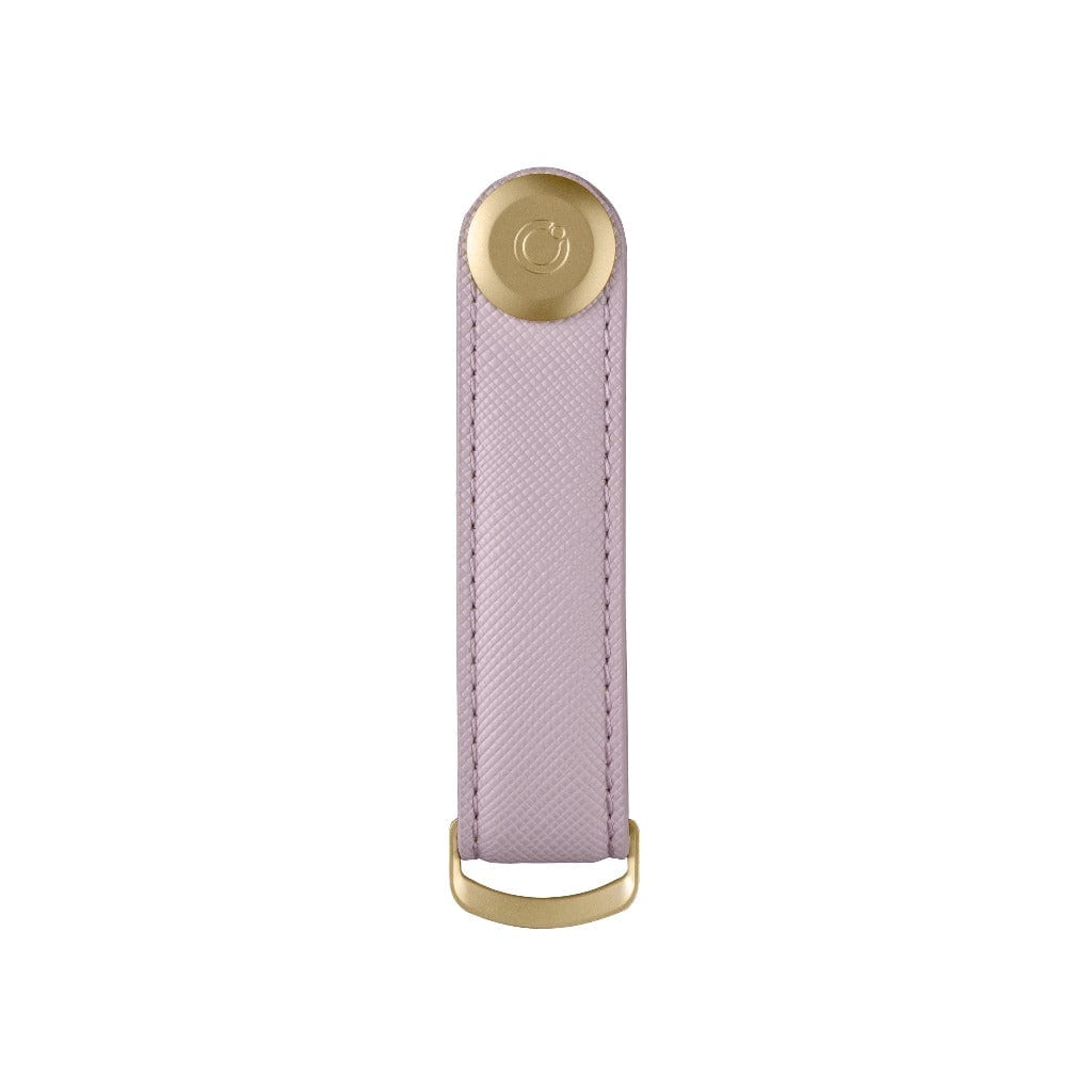 Orbitkey Leather Key Organizer - Premium Lilac Saffiano Leather Key Holder for Men & Women | Compact Keychain Wallet for Home, Office & Travel Accessories