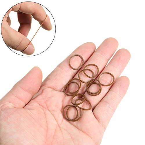1000 Mini Soft Elastic Rubber Bands for Kids Hair Braids - Dark Brown Hair Ties for Girls, DIY Crafts & Braiding Accessories - Perfect for School, Parties & Everyday Hairstyles