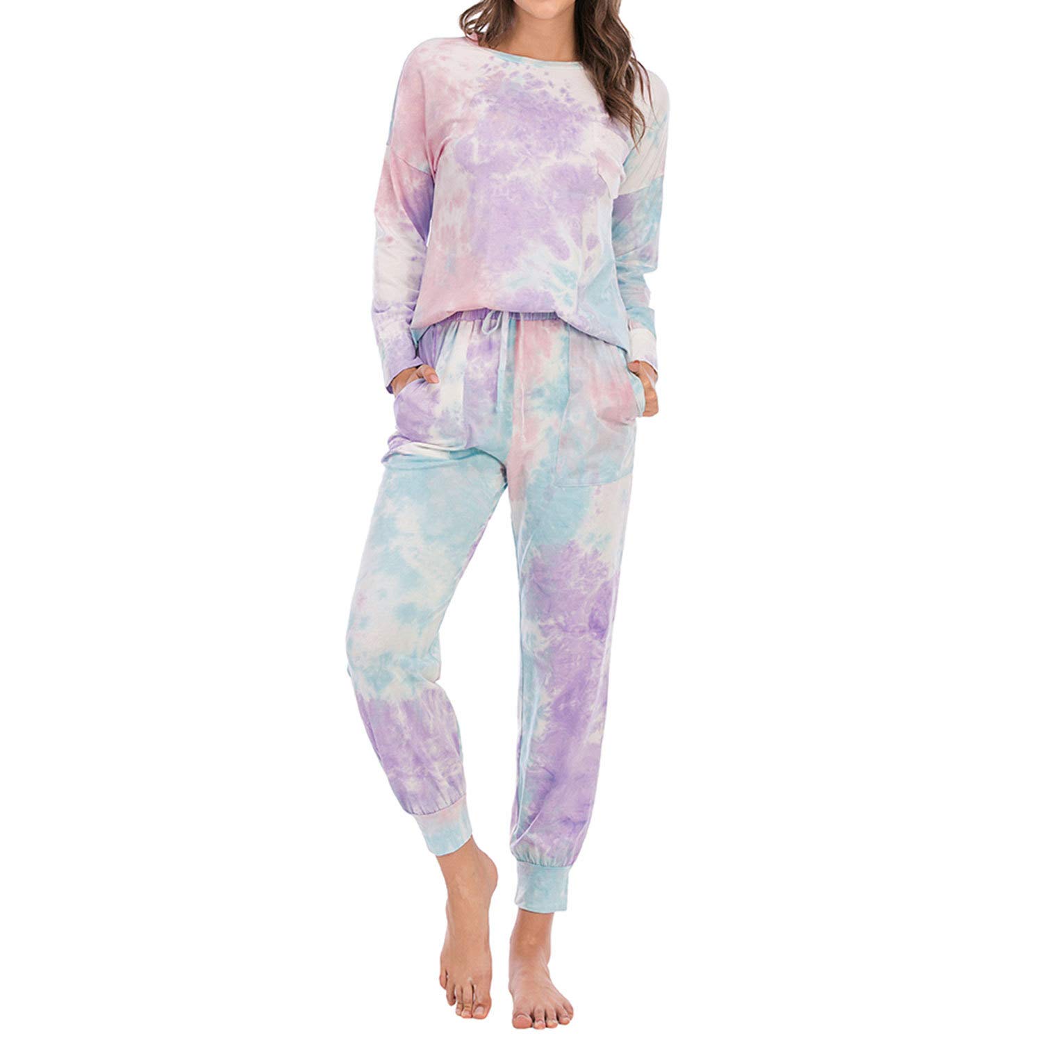 Lu's Soft Cotton Women's Lounge Set with Pockets - Cozy Home Wear