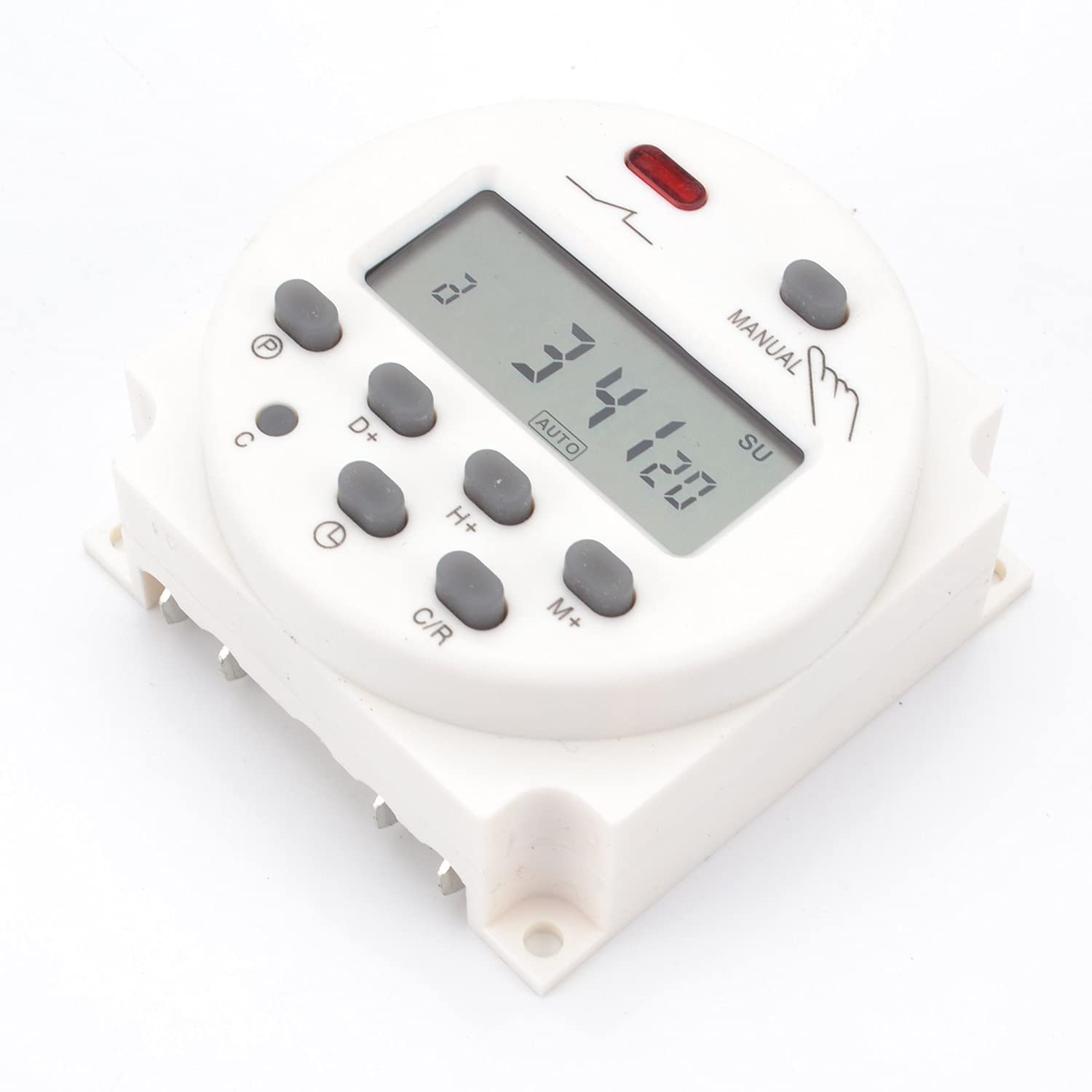 12V DC Digital LCD Programmable Timer Switch with Weekly Settings - Ideal for Home Automation, Lighting Control, and DIY Electronics Projects