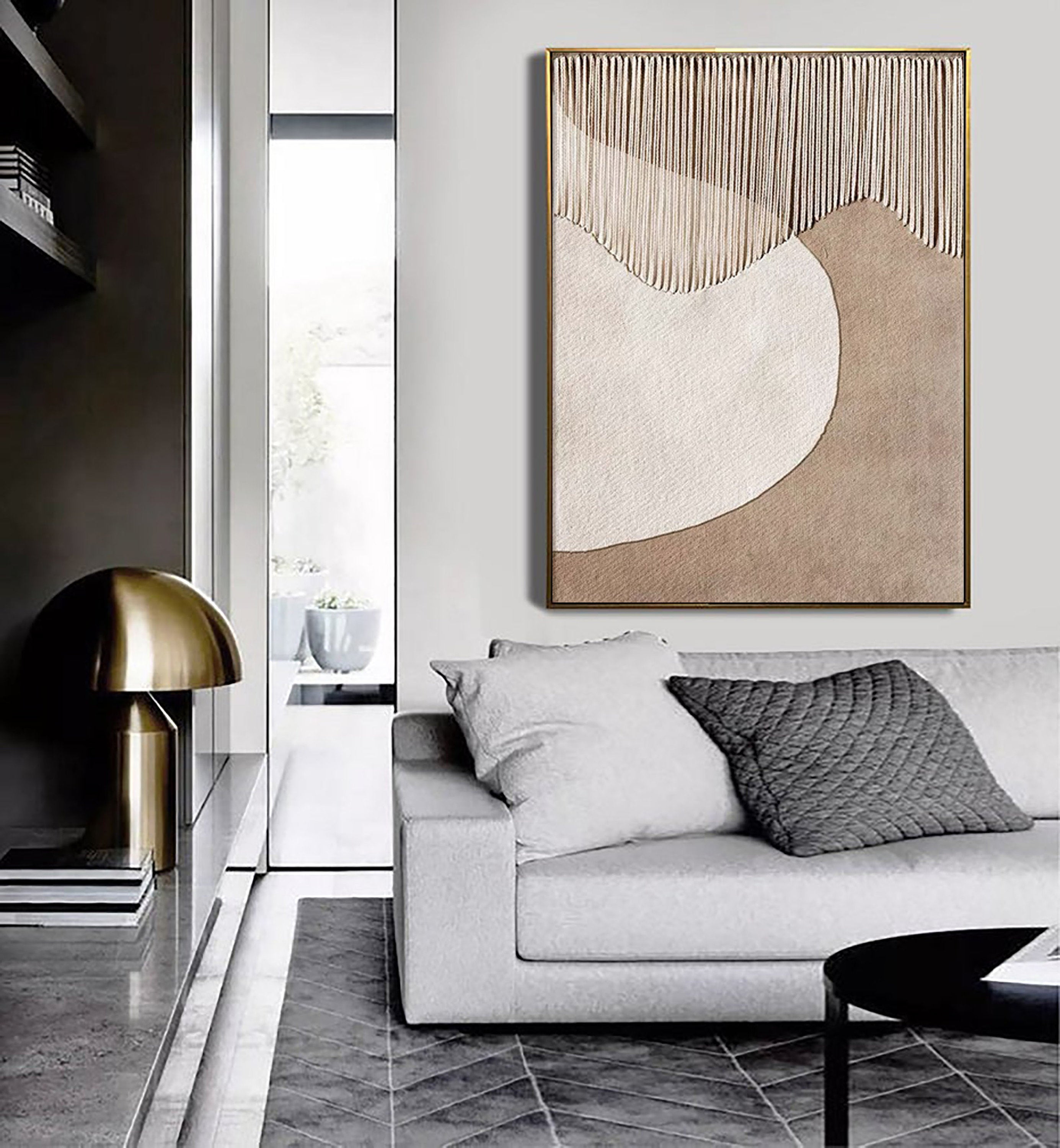 Beige & Brown Abstract Wall Art Print #BB033 - Modern Home Decor for Living Room, Bedroom & Office