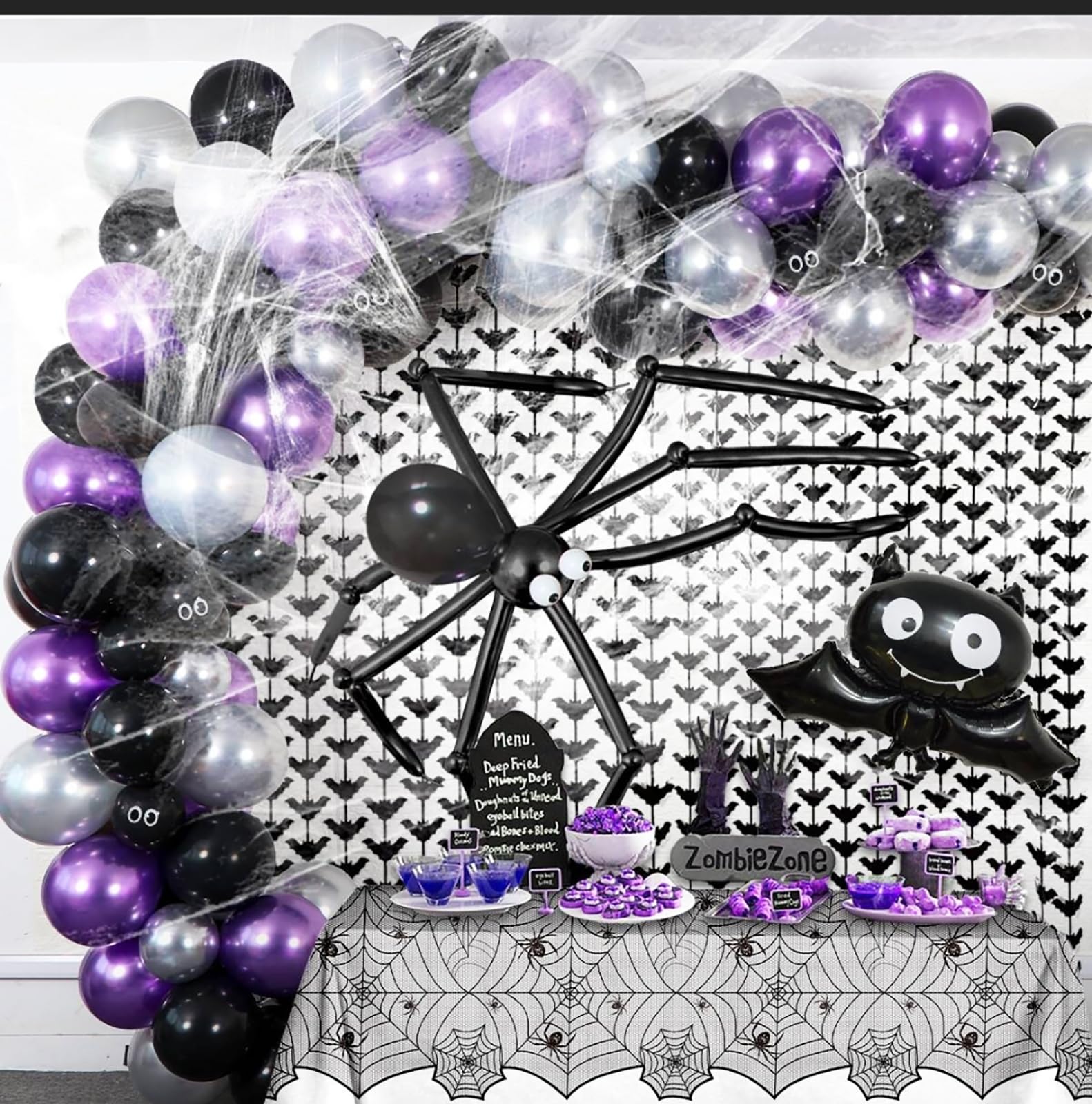 2025 Graduation Party Decorations - 30Pcs Purple & Black Balloons for Class of 2025, Birthday & Halloween Decor | Perfect for Graduation Ceremonies, Home Parties & School Events