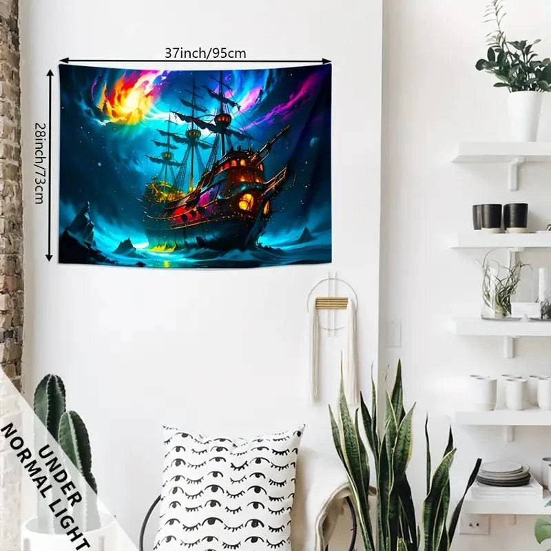 Sailing Boat Pattern - Nautical Themed Home Decor for Coastal & Beach House Style | Perfect for Wall Art, Pillows, Curtains & More